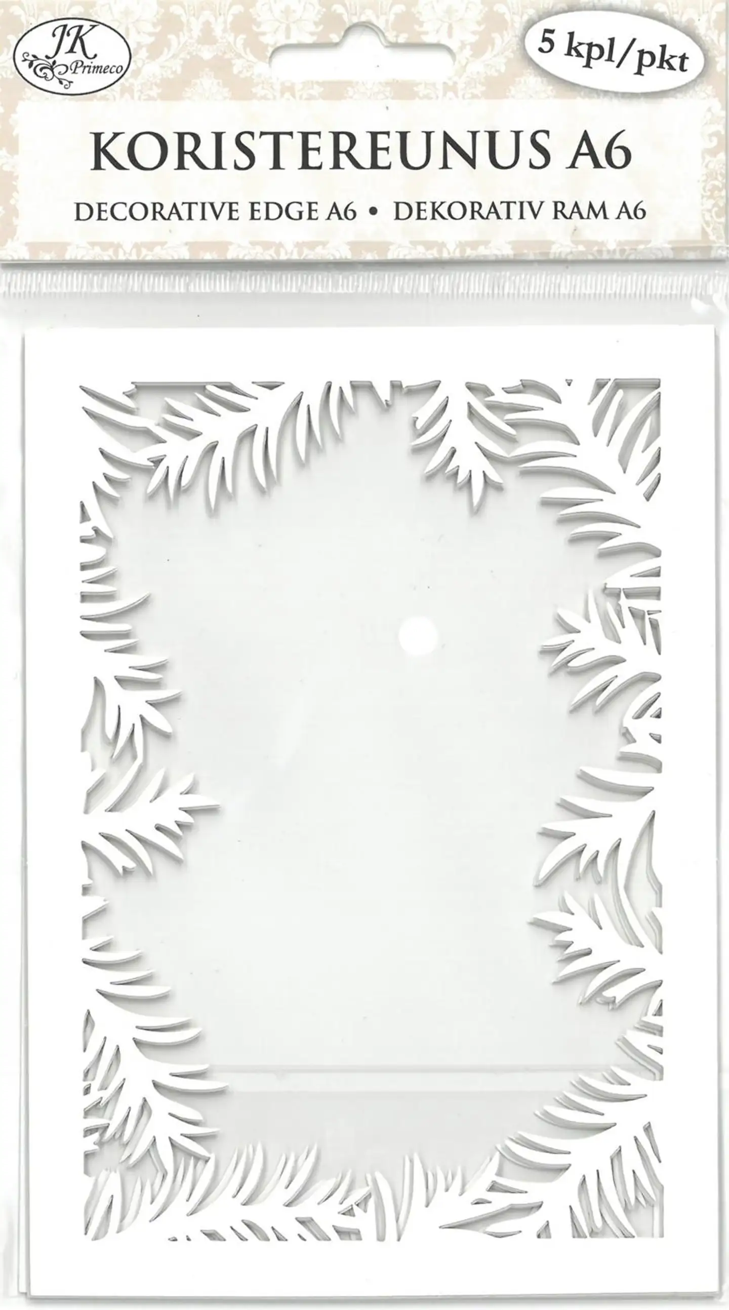 J.K. Primeco Koristereunus A6 Havut valkoinen 5kpl