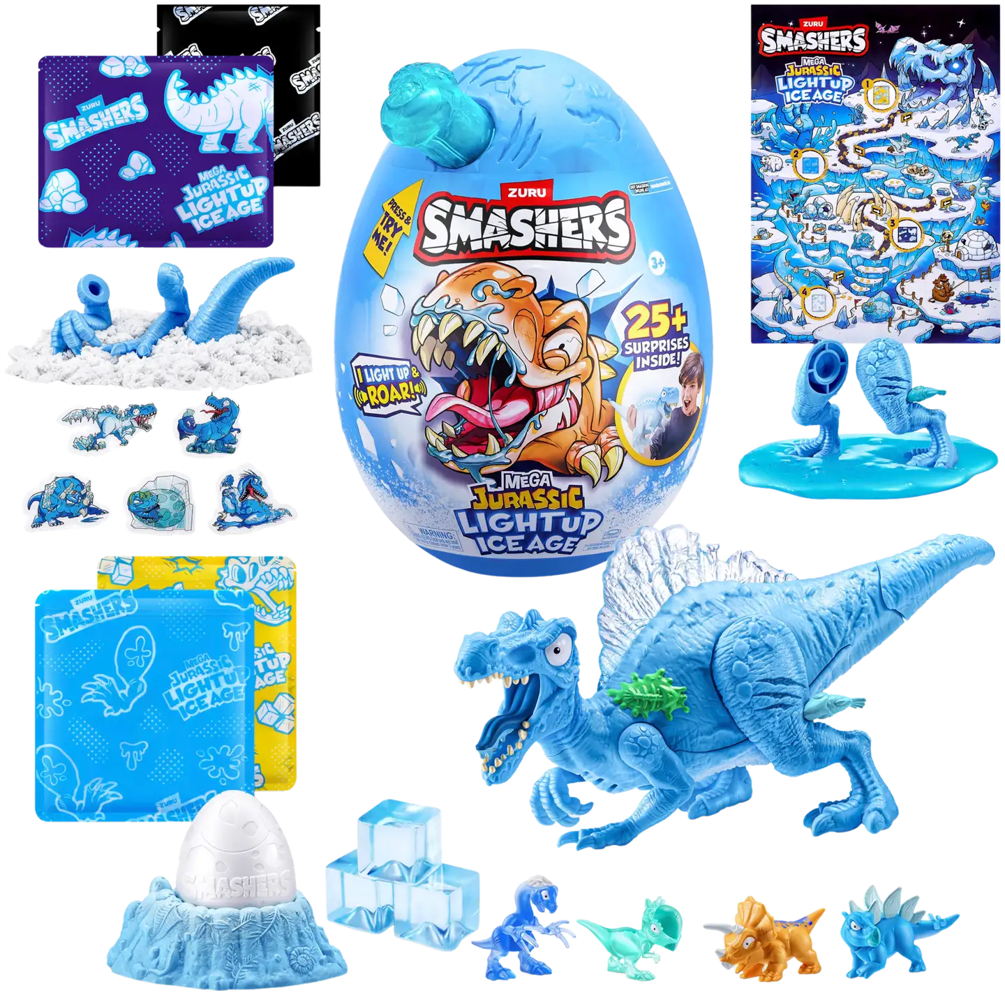 Smashers Dino Ice Age Light Up Mega Egg - 1