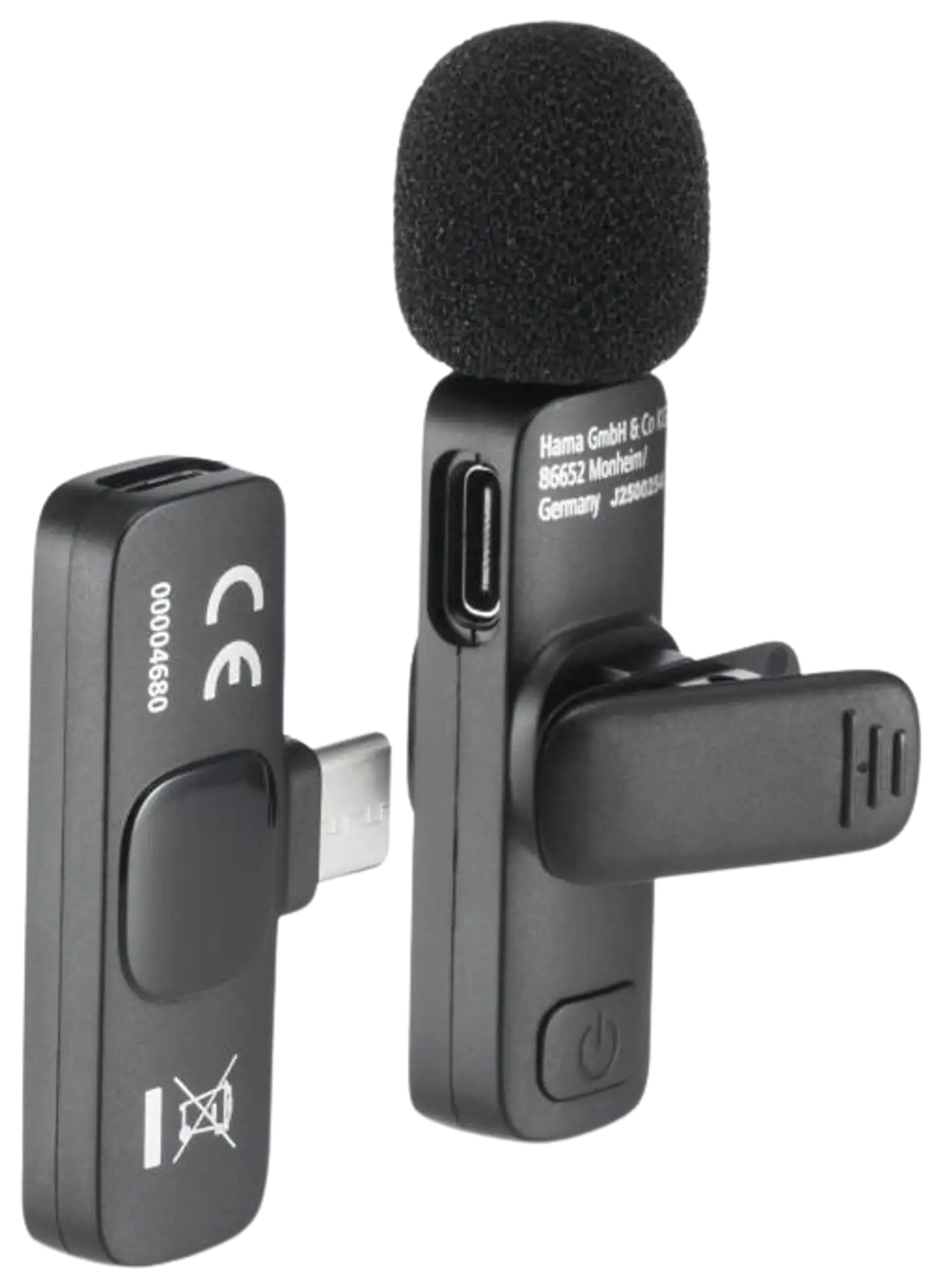 Hama langaton mikrofoni Smart Wireless Lavalier USB-C - 3