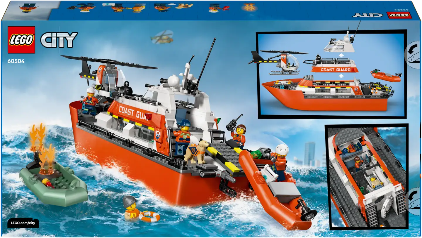 LEGO® City Exploration 60504 Rannikkovartioston pelastusalus ja helikopteri - 5
