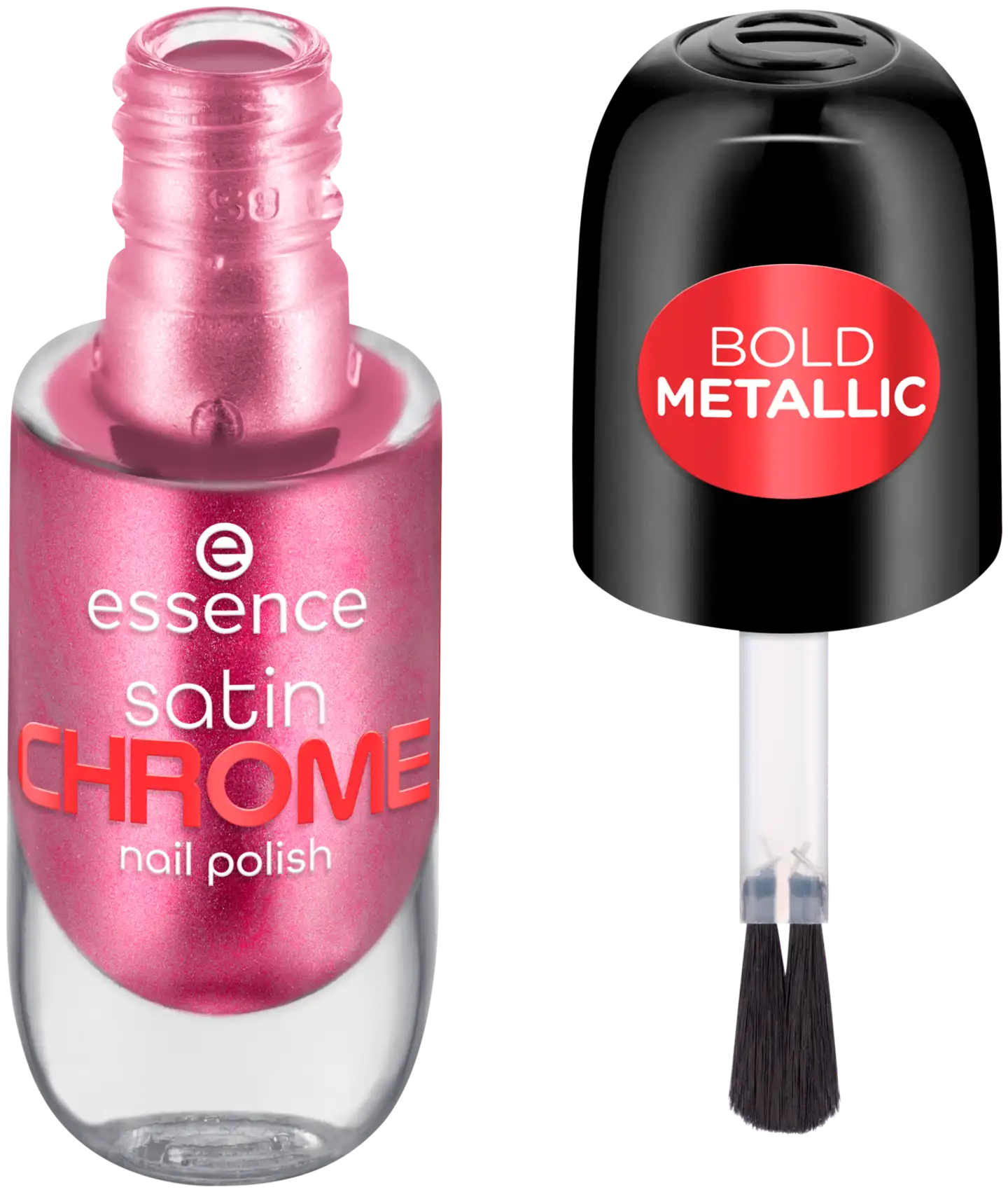 essence satin CHROME kynsilakka 8 ml - Meta Maroon - 1