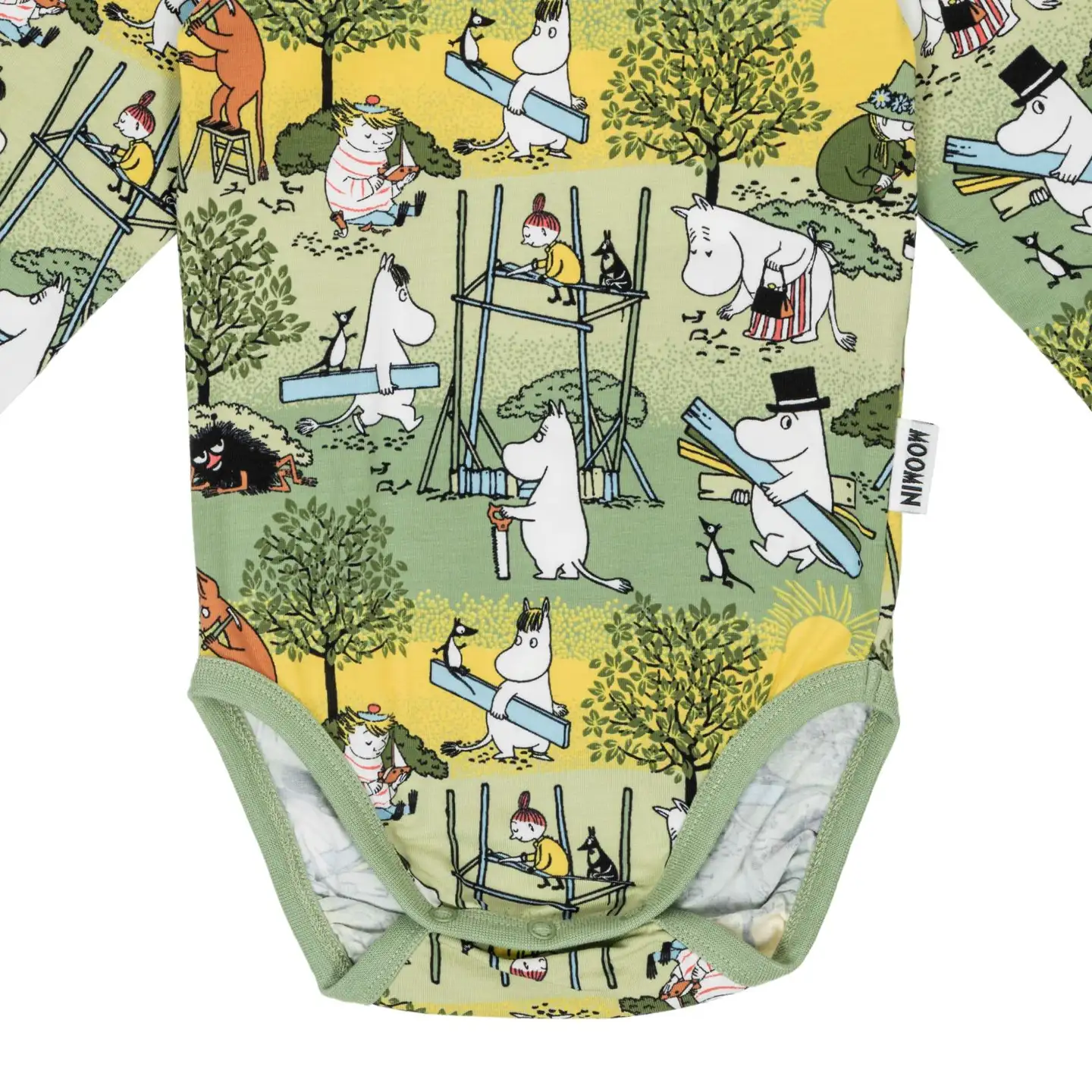 Muumi vauvojen body Uutterat 591167 - VIHREÄ - 3