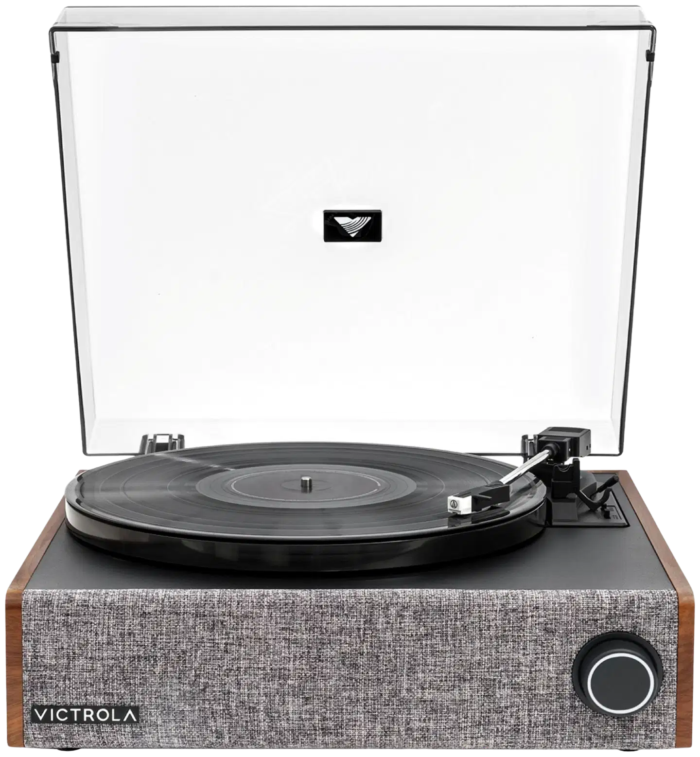 Victrola Eastwood LP -levysoitin sisäänrakennetuilla kaiuttimilla pähkinä - 1