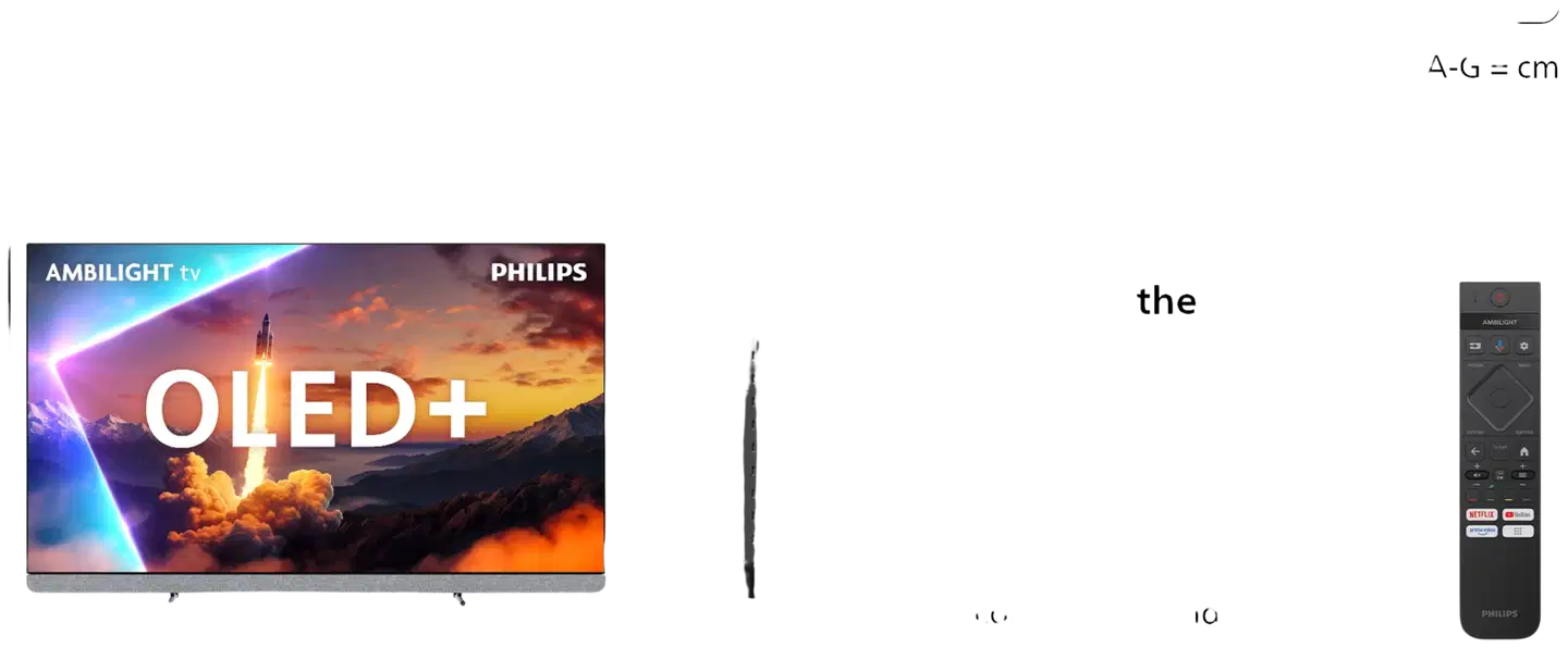 Philips 55" OLED910 4K OLED+ Ambilight Google TV - 3