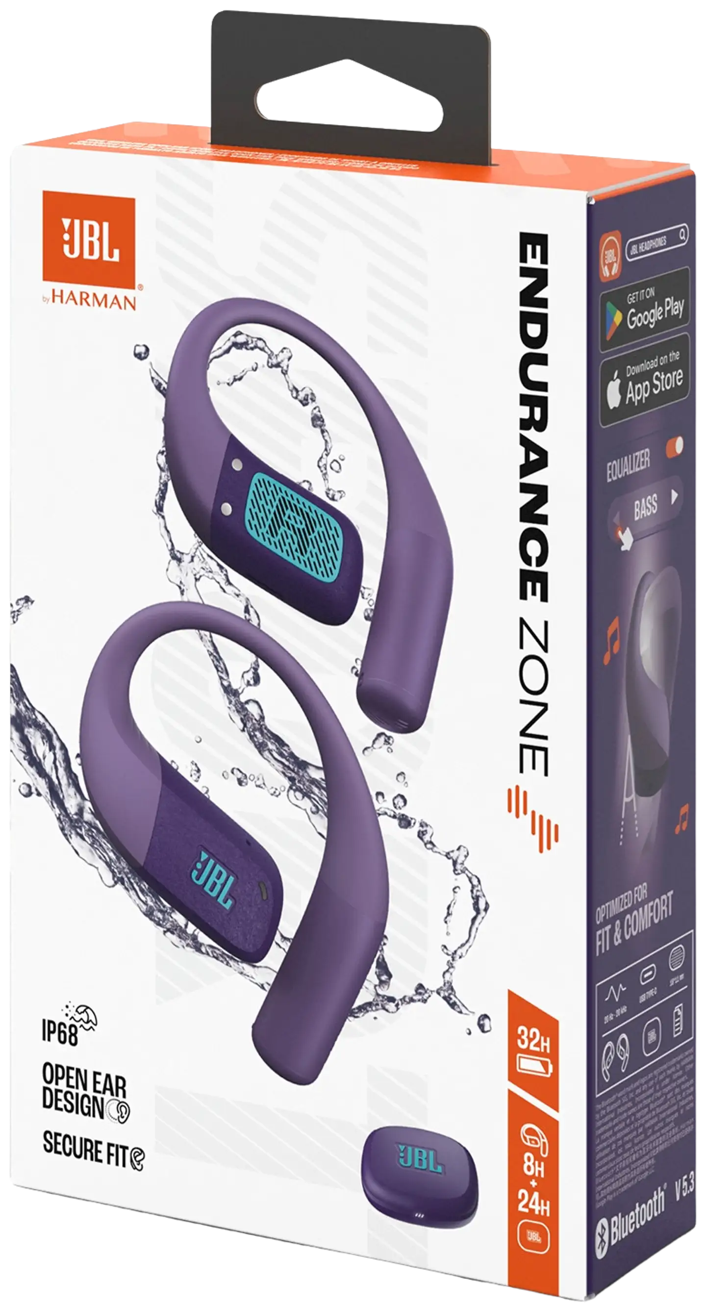 JBL langattomat urheilukuulokkeet Encurance Zone violetti - 10