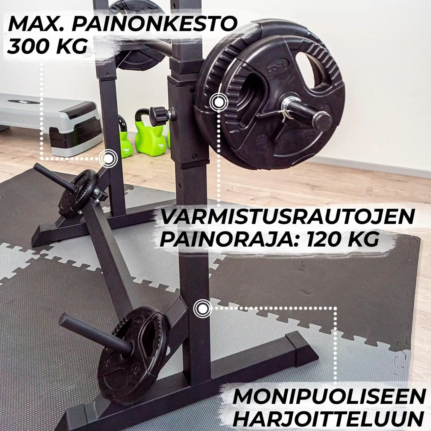 Core Half Rack 107X60X150 Cm, Musta - 7