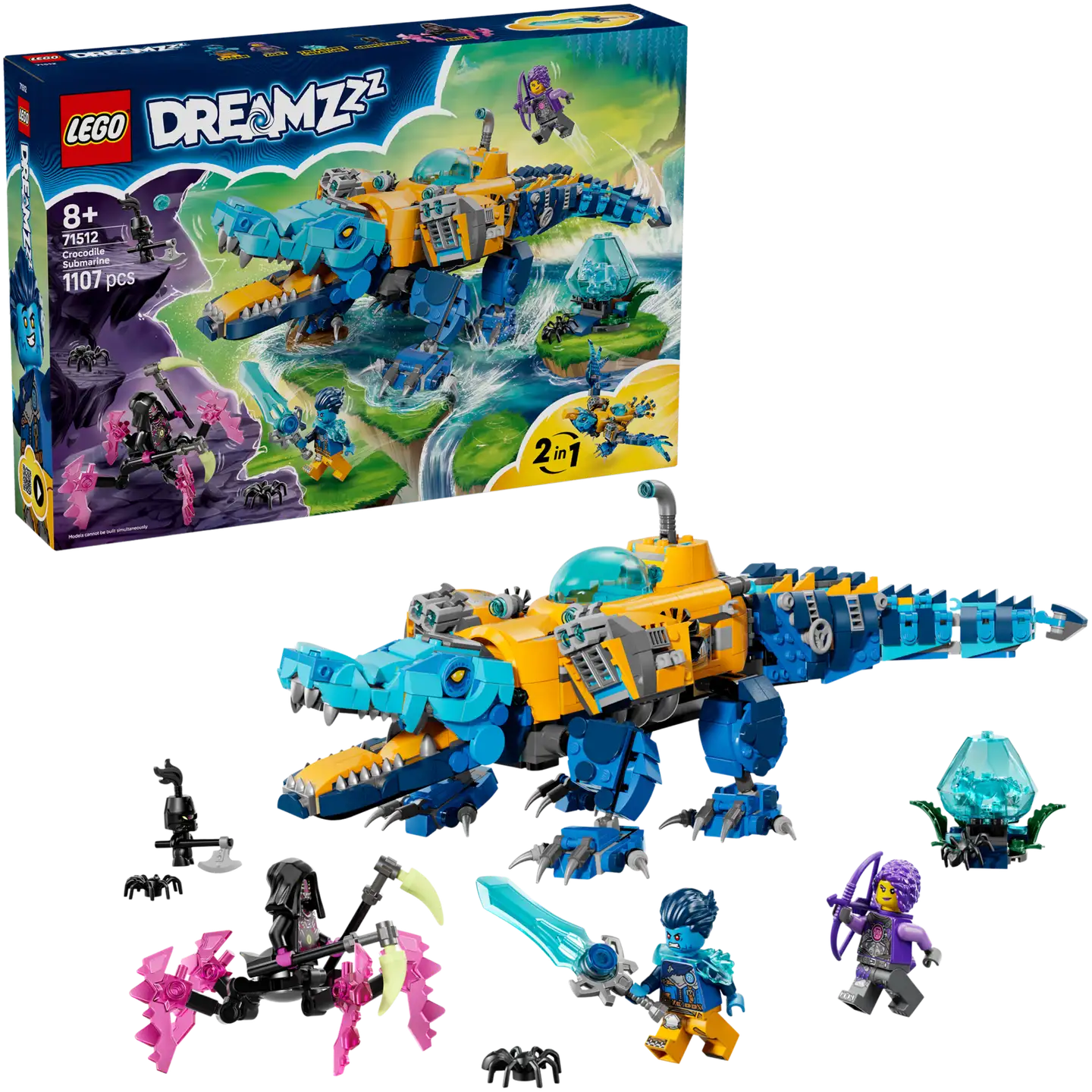 LEGO® DREAMZzz 71512 Krokotiilisukellusvene - 1