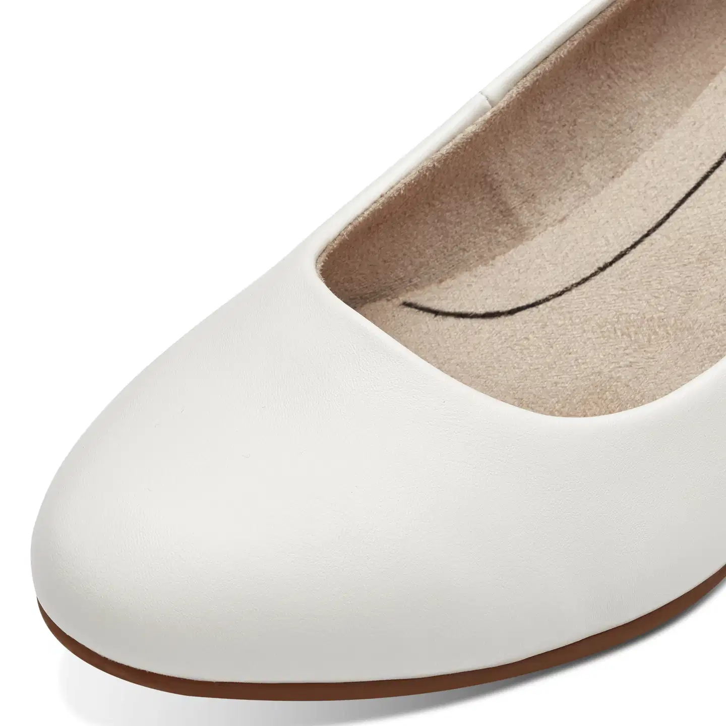 Jana shoes naisten kiila-avokas - WHITE - 6