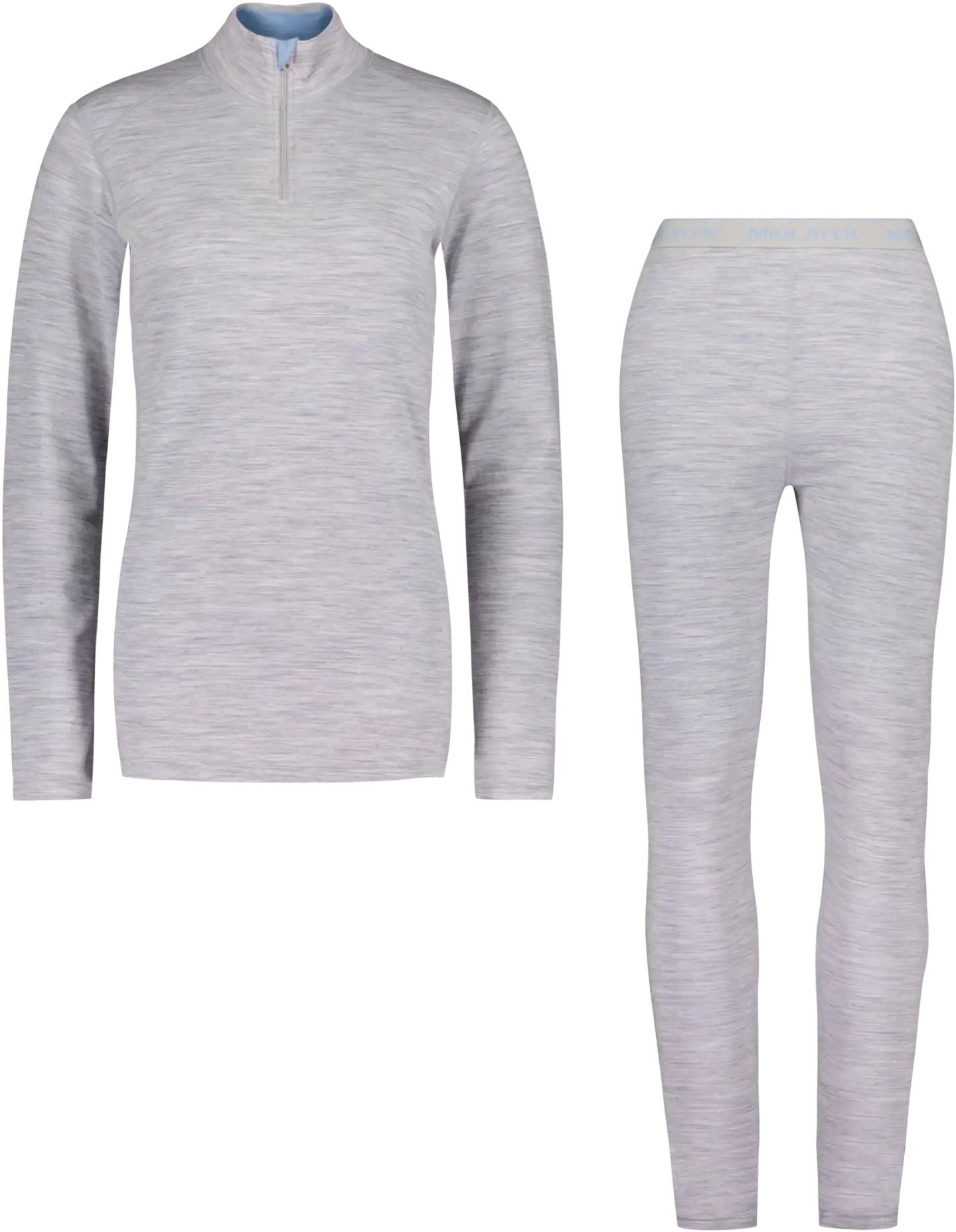 House naisten kerrasto merino-bambu 210H332535 - Grey/forever blue - 1