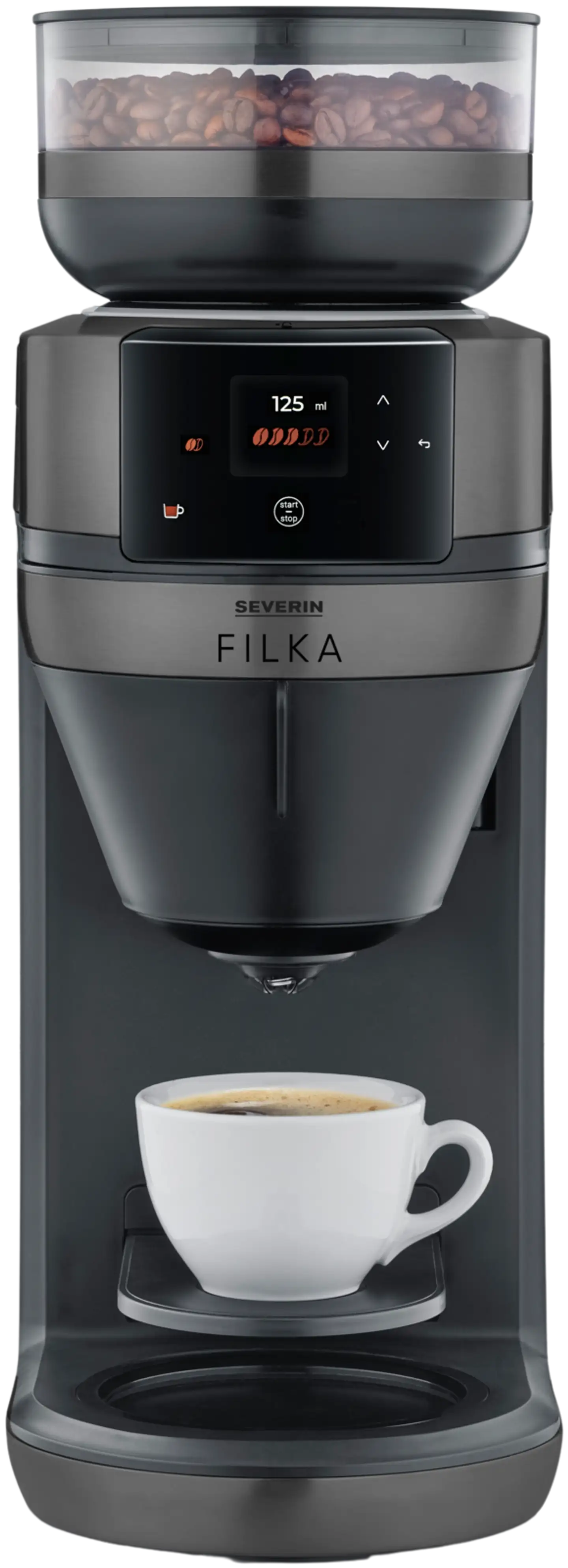 Severin kahvinkeitin termoskannulla KA4855 Filka Dark Inox - 5