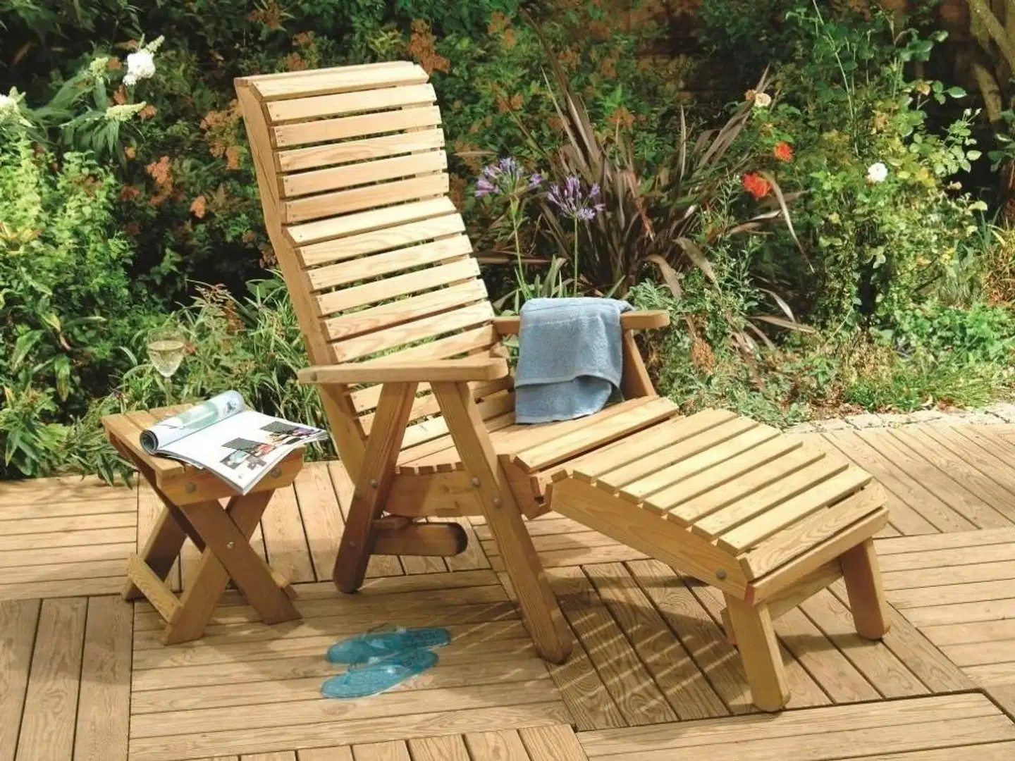 Elli-tuolin istuinjatko 52 cm, kestopuu vihreä - 2