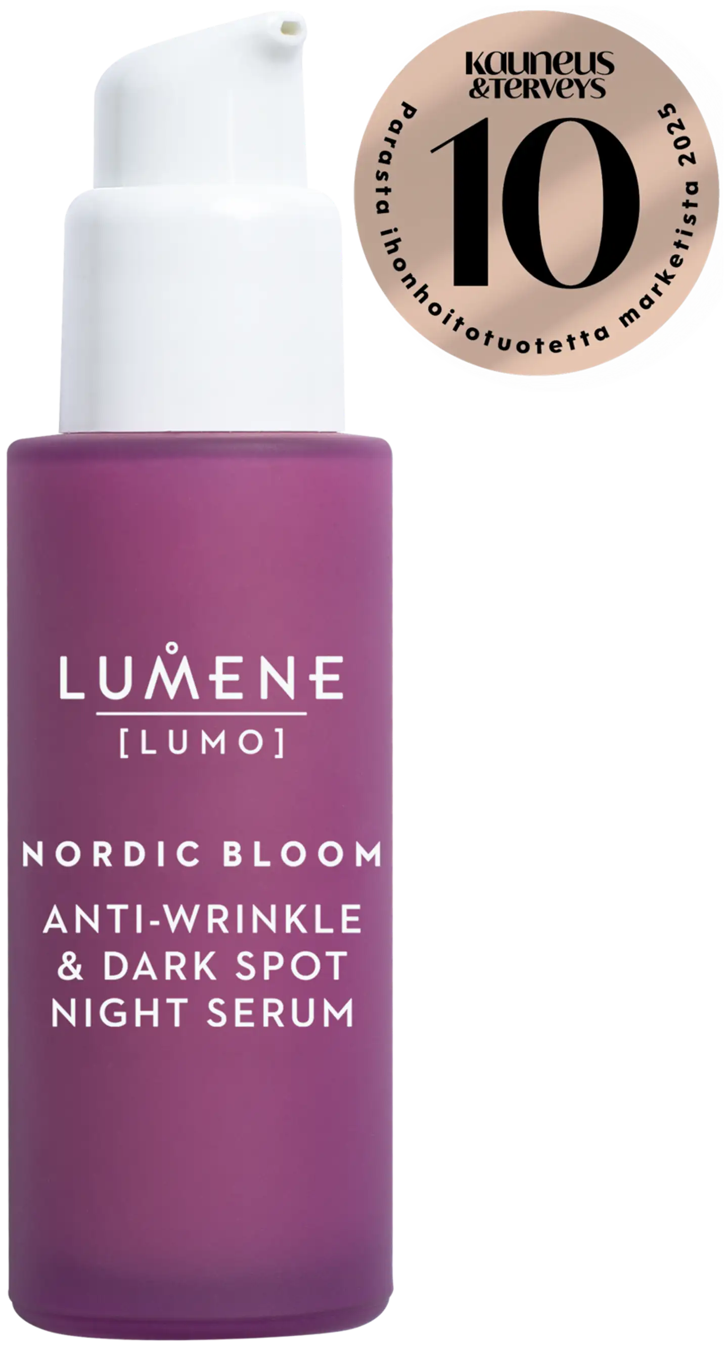 Lumene LUMO Silottava & pigmenttiläiskiä häivyttävä yöseerumi 30 ml