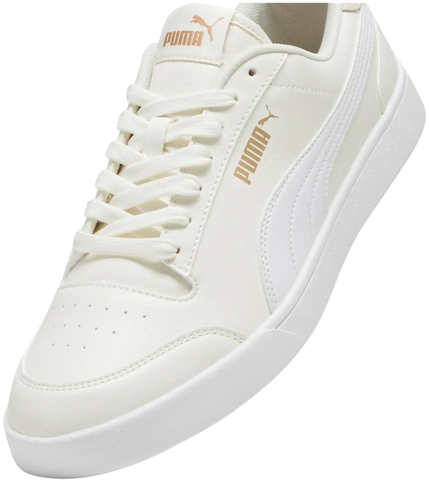 Puma naisten vapaa-ajan jalkine Suffle - Warm White-White-PUMA Gold - 6