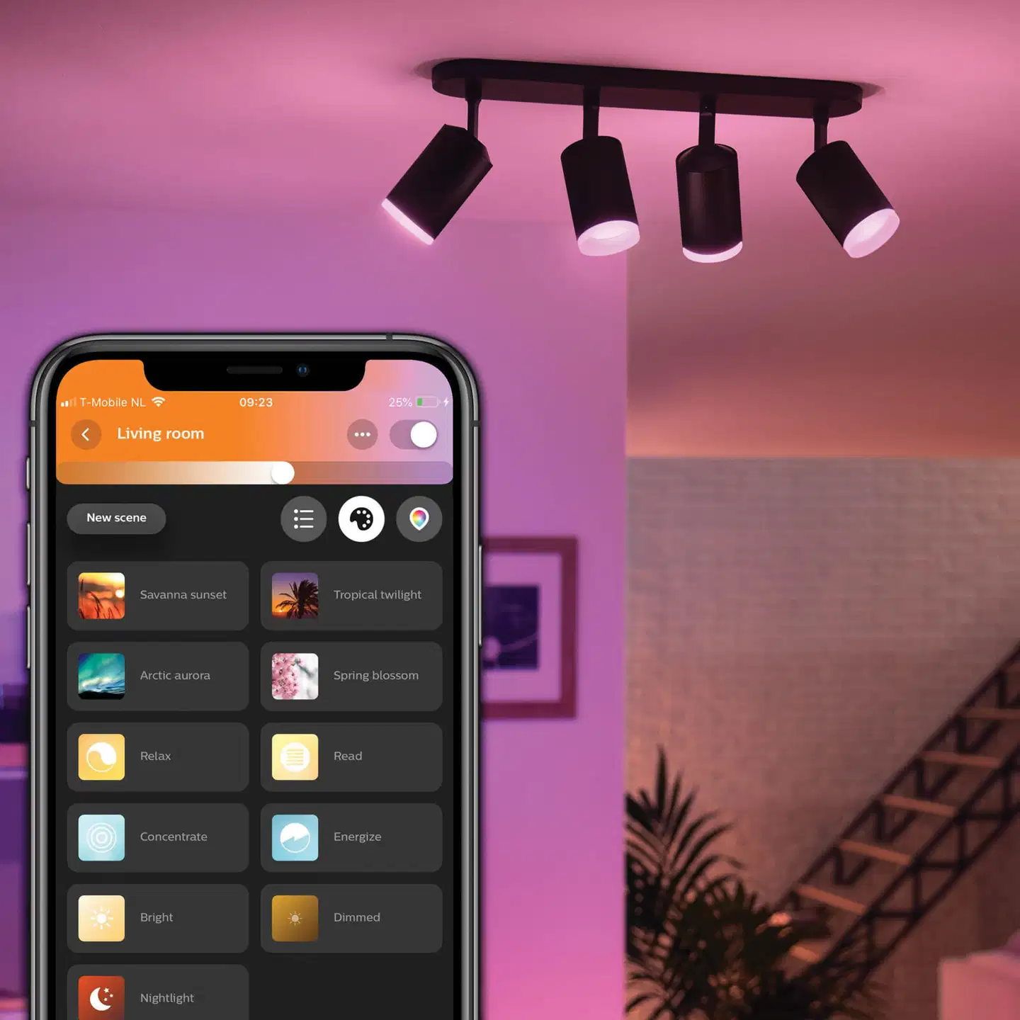 Philips Hue Fugato -kohdevalaisin 4.2W 2000-6500K 1600LM musta - 9
