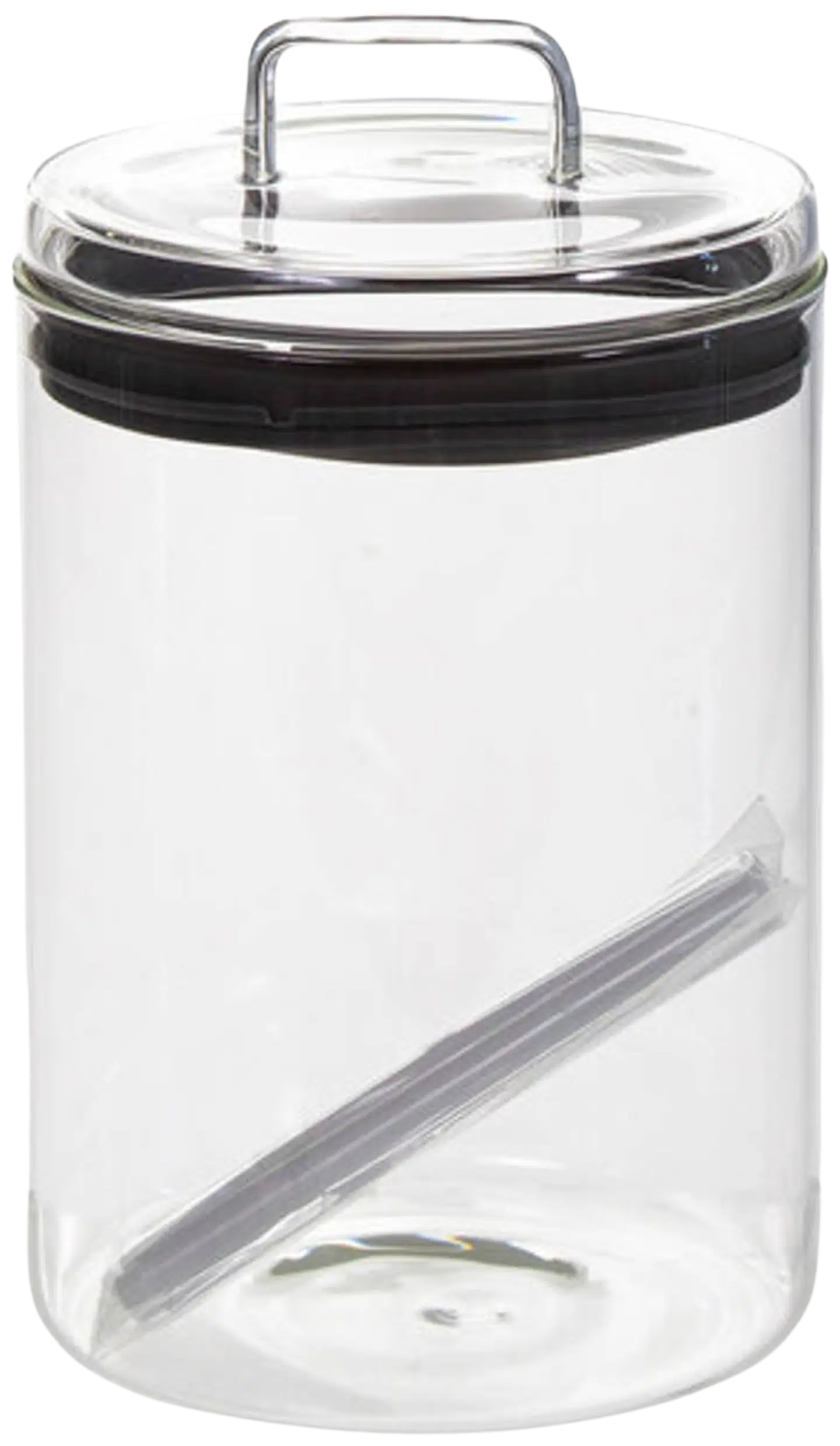 AmandaB Lasipurkki 1000ml hopea/kirkas