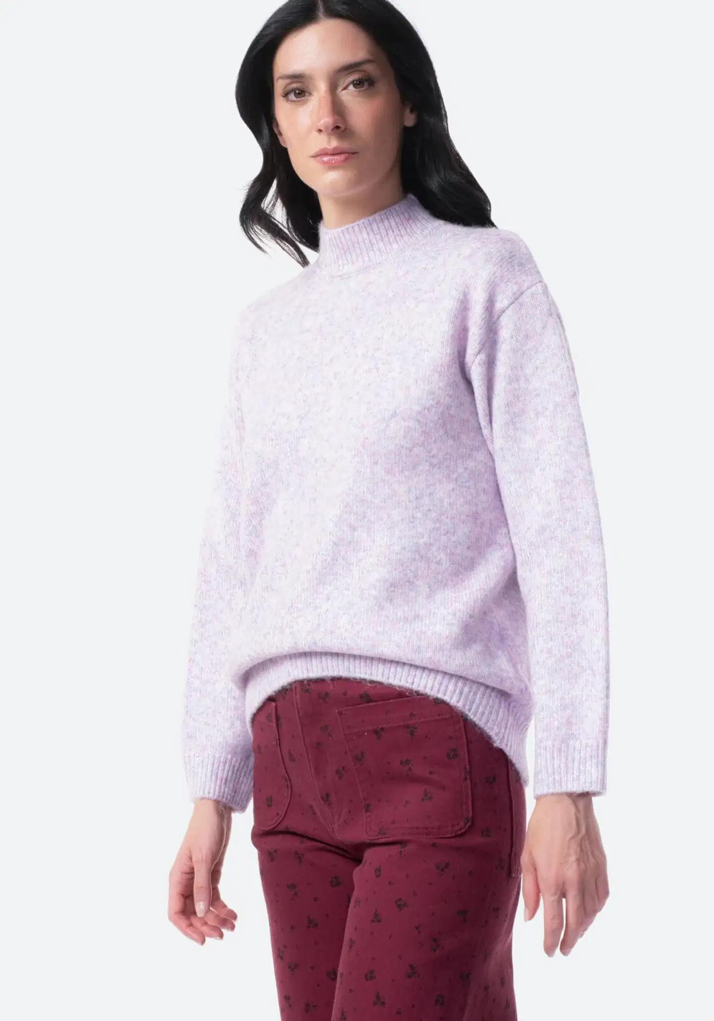 TEX naisten neulepusero I291429 - PINK - 1