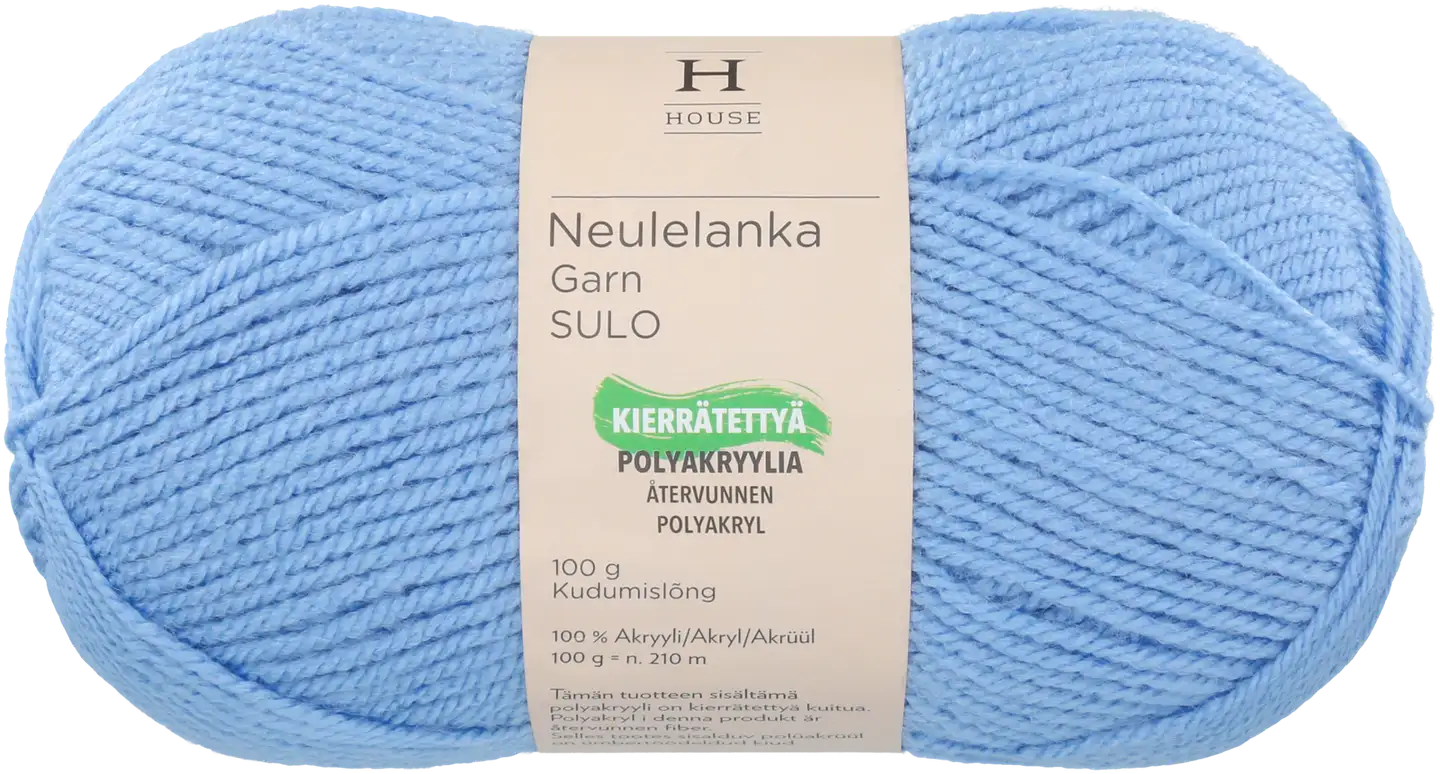 House neulelanka akryyli Sulo 100 g Hydrangea Light Blue 271