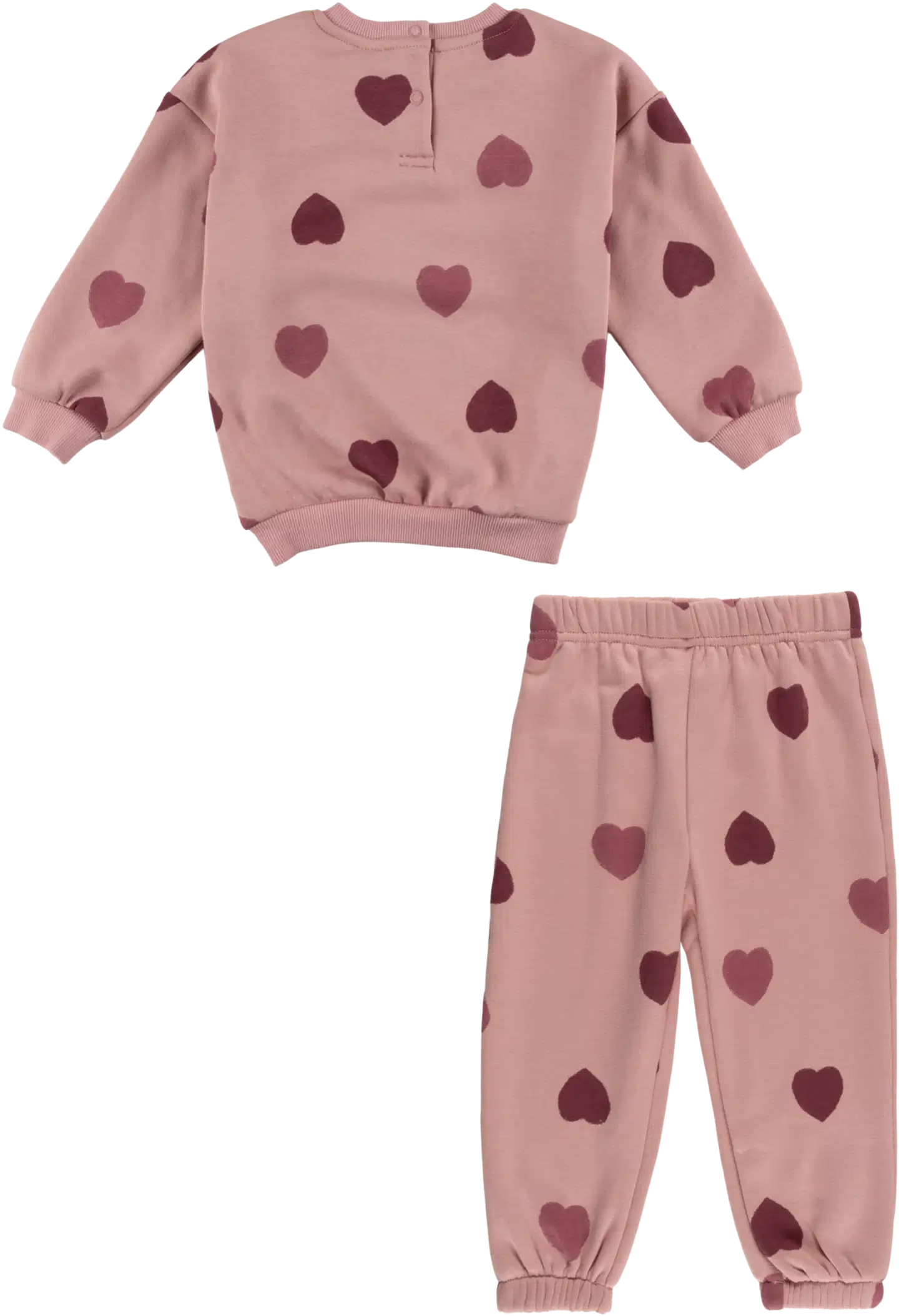 TEX vauvojen collegesetti Sydän I286572 - PINK 11 - 2