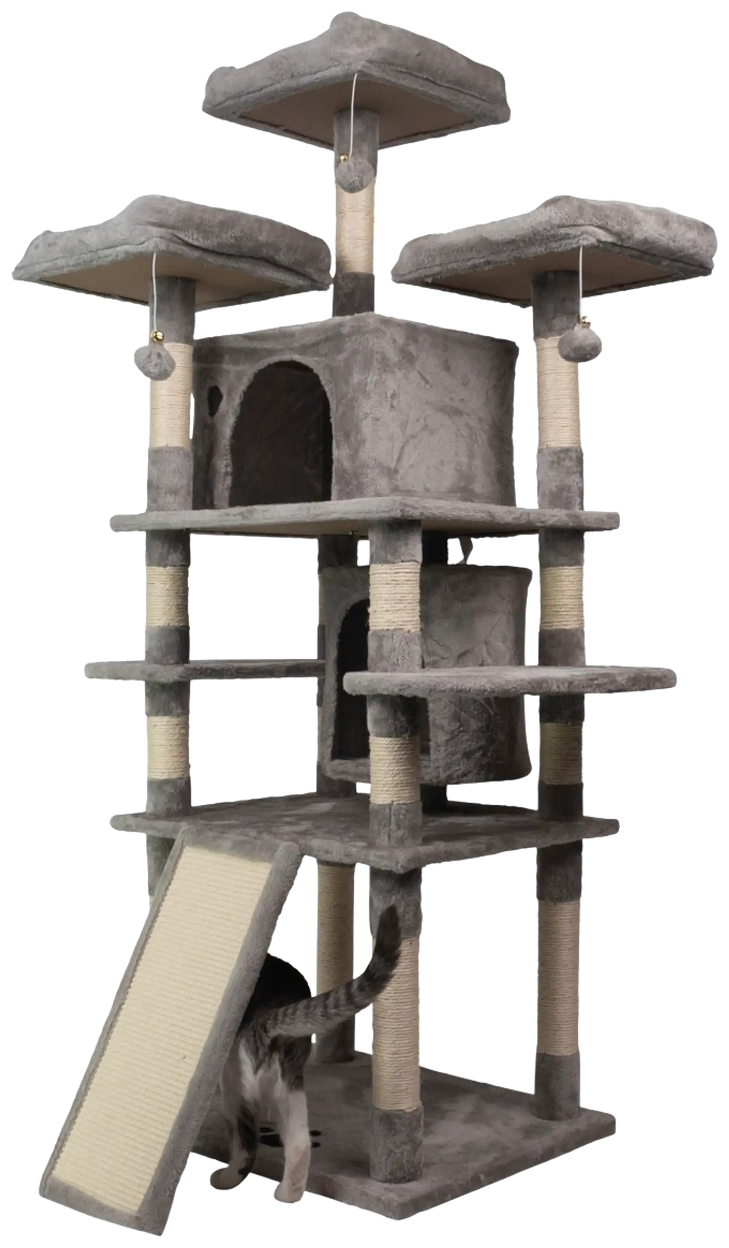 Trekker kissan kiipeilypuu Tower 170 cm harmaa - 2