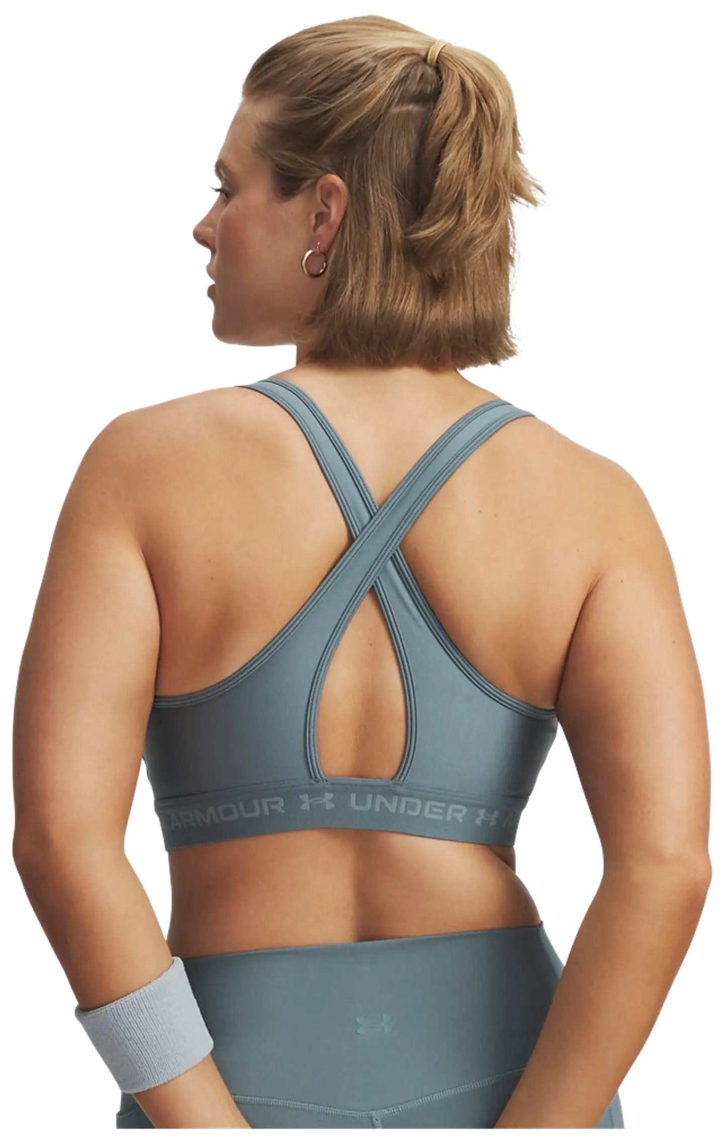 Under Armour naisten liivitoppi Crossback Mid bra 1361034 - Jasper Blue - 4