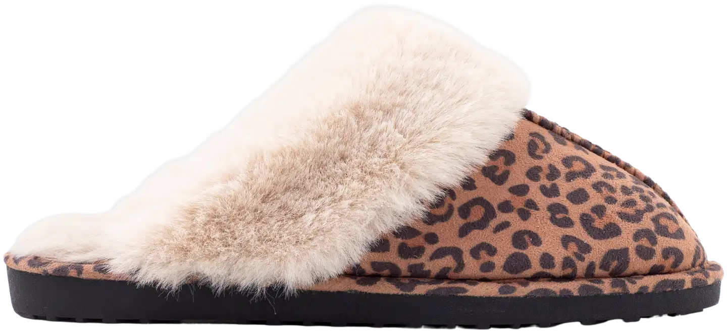 TEX naisten leoparditohvelit I289262 - BROWN - 2