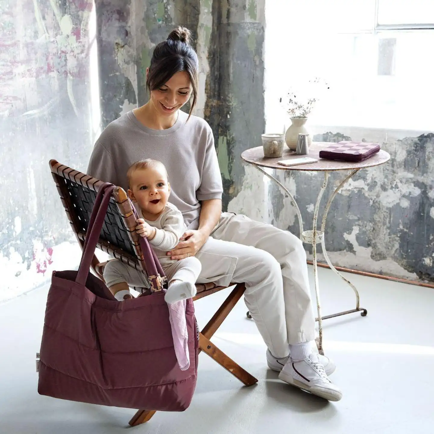 Lässig Shopper laukku MIX burgundy - 7