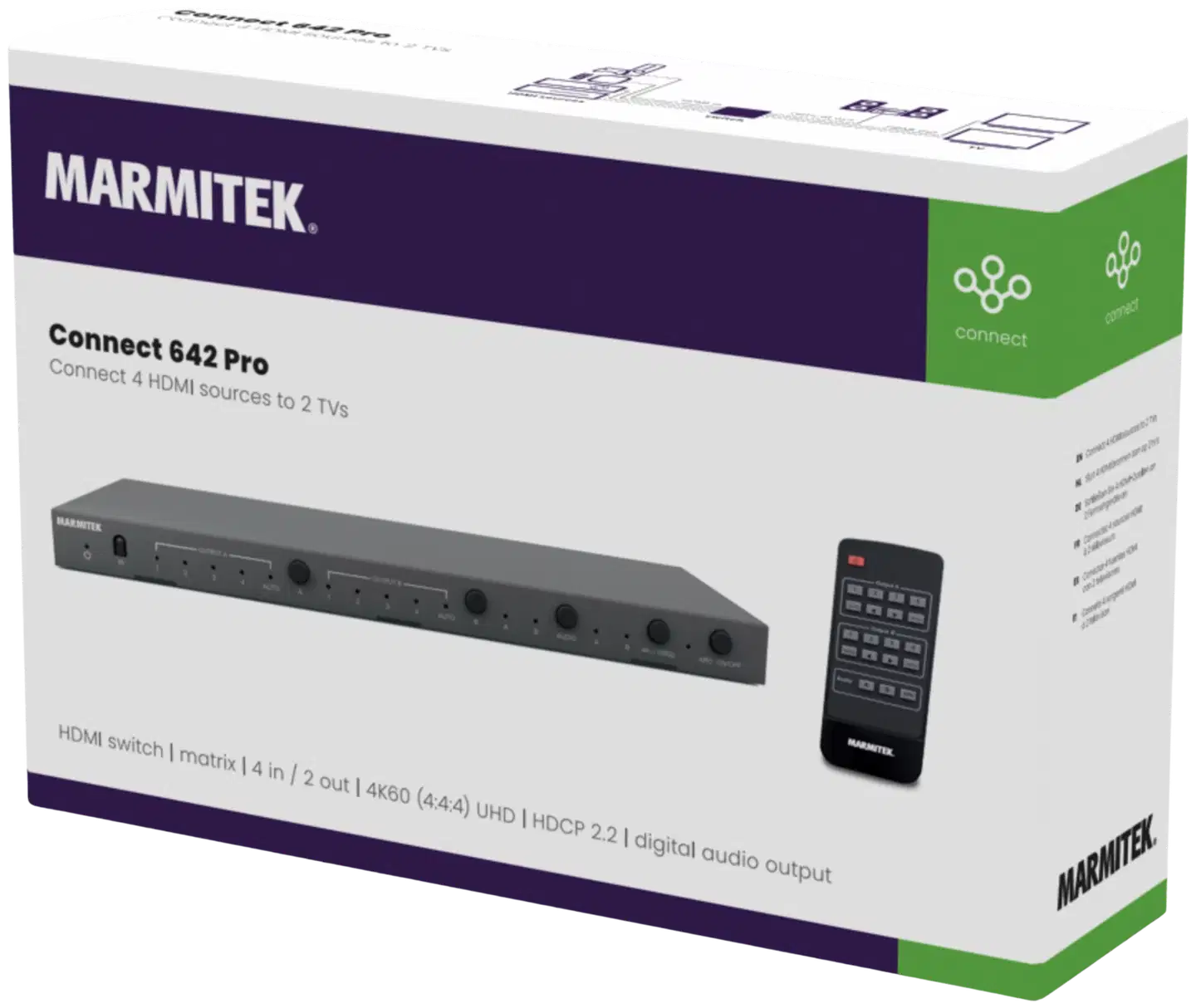 Marmitek HDMI-matriisikytkin Connect 642 Pro - 7