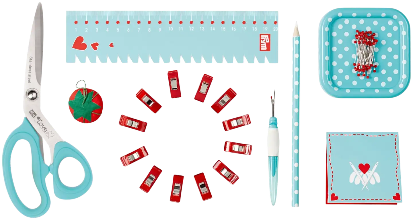 Prym ompelijan perussetti sisältää ompelutarvikkeet, joilla pääsee harrastuksen alkuun. - 2