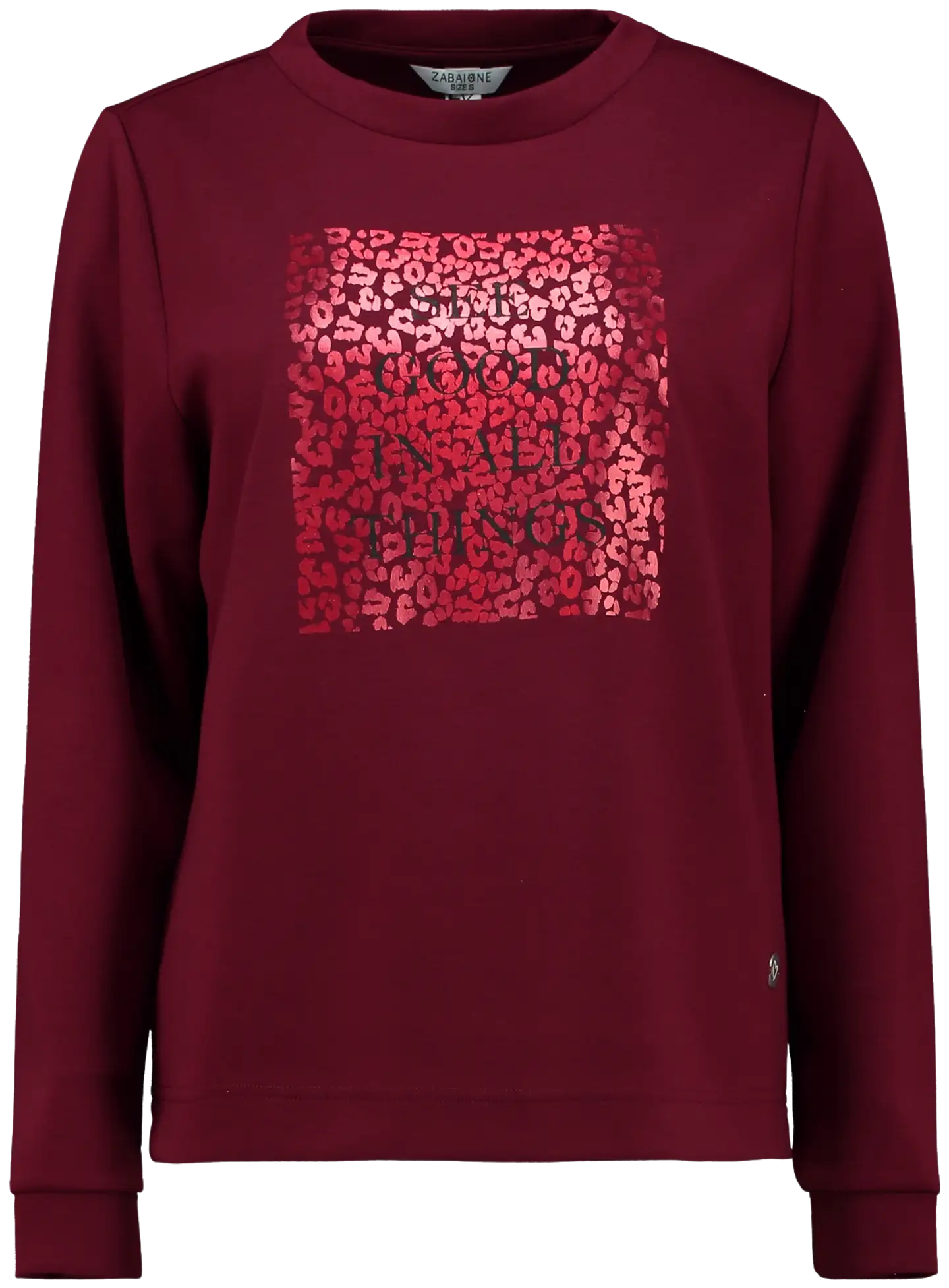 Zabaione Naisten svettari li44sanneqjg-pr852-0058-1 - merlot - 1