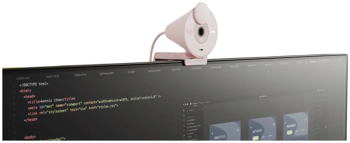 Logitech Webbikamera Brio 300 Full HD - ruusu - 13