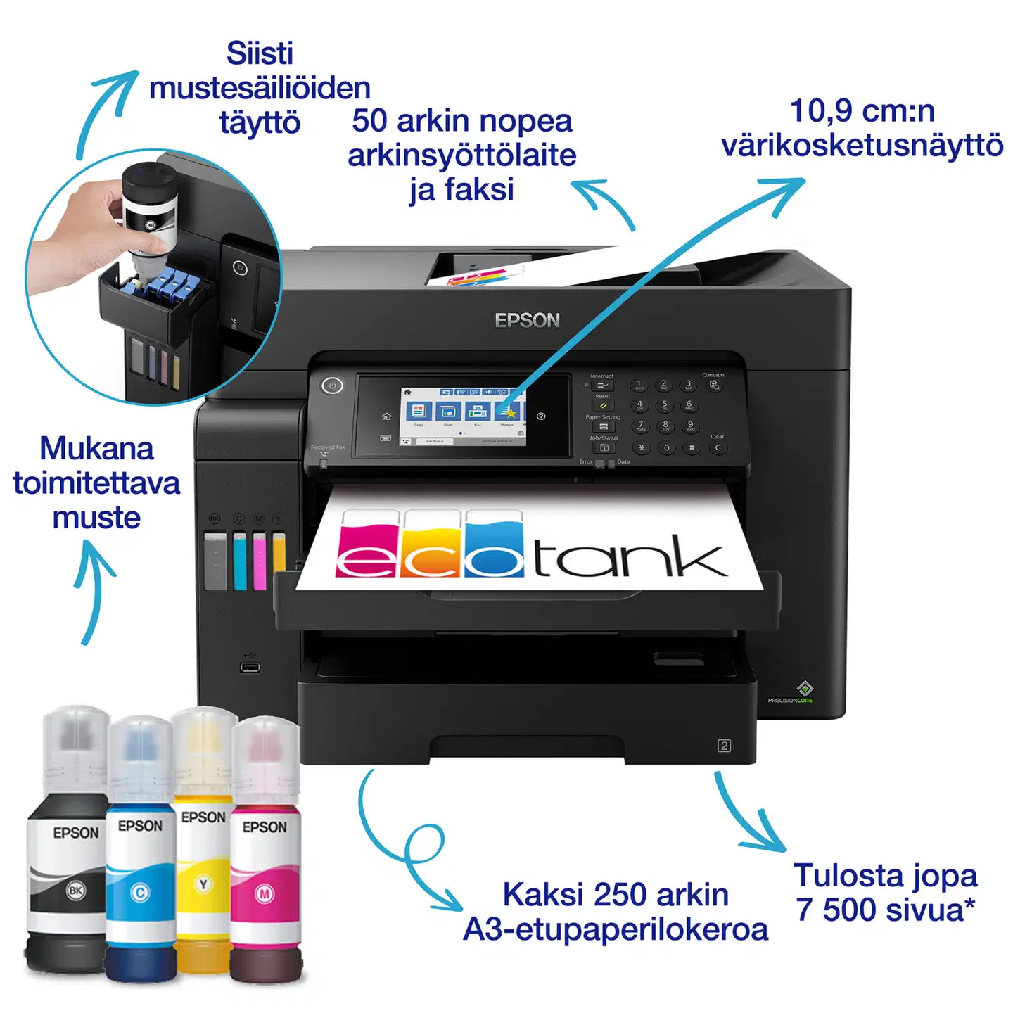 Epson EcoTank ET-16605 A3-monitoimitulostin - 5