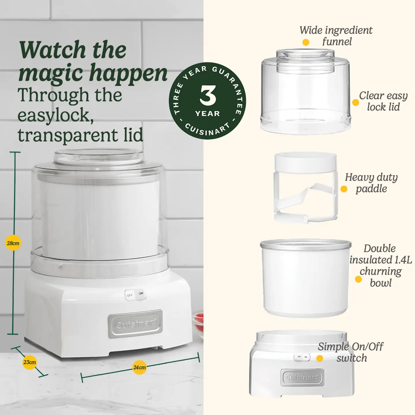 Cuisinart jäätelökone ICE21E - 2