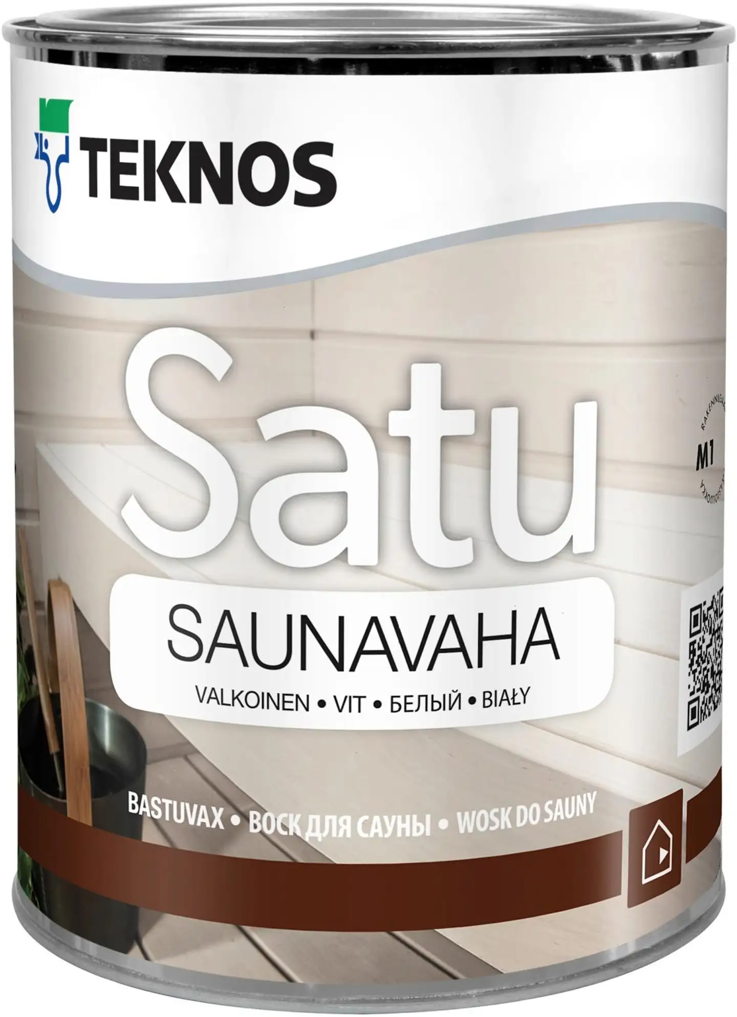 Teknos saunavaha Satu 0,9 l valkoinen