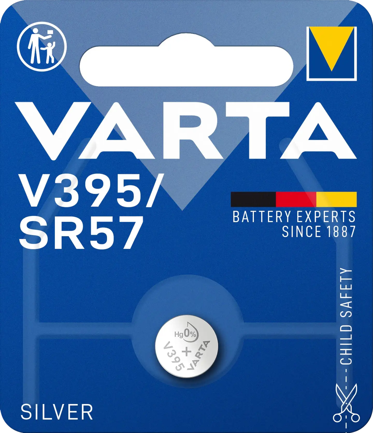 Varta Nappiparisto Silver Coin V395/SR57 - 1