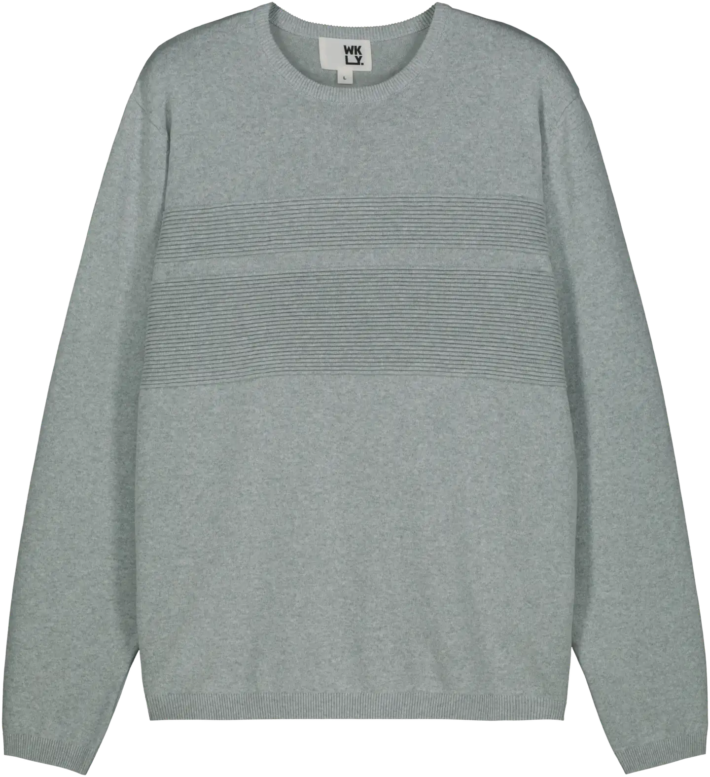 WKLY. miesten neulepusero 195W042612 - Light icy grey - 1