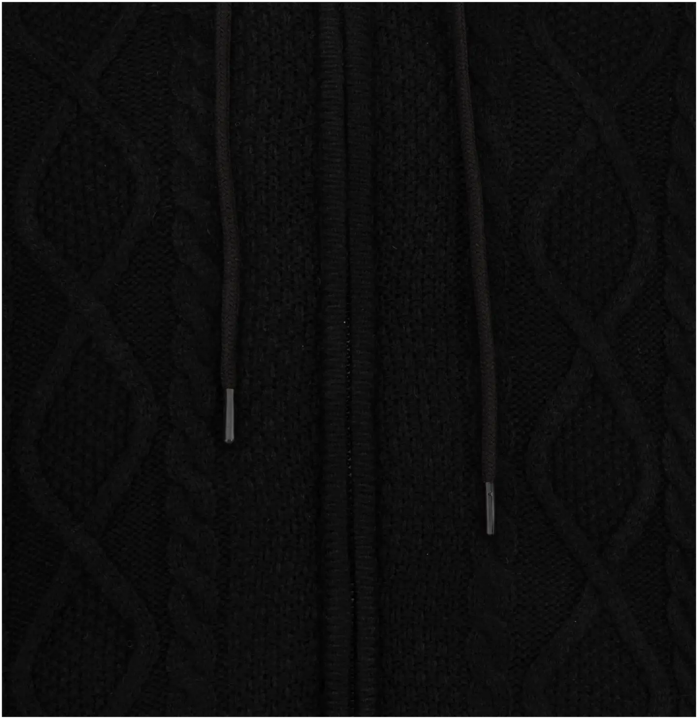 TEX miesten neuletakki palmikkokuvioinnilla I992590 - BLACK 1 - 3