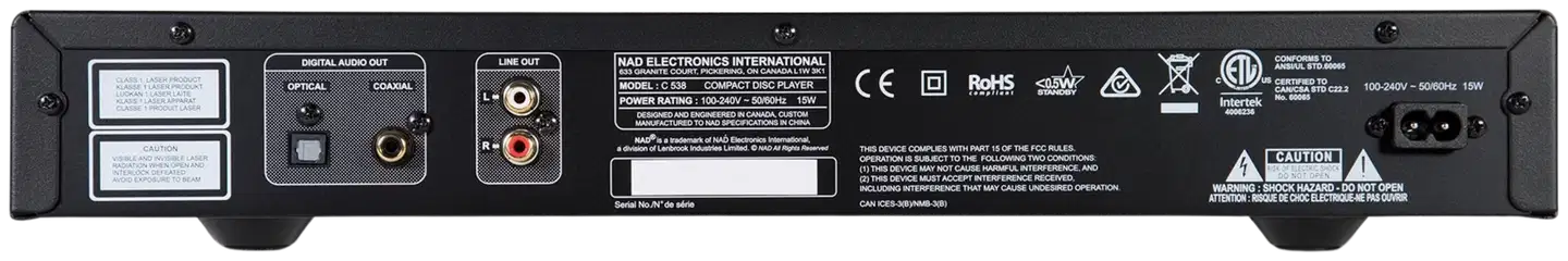 NAD CD-soitin C538 - 3