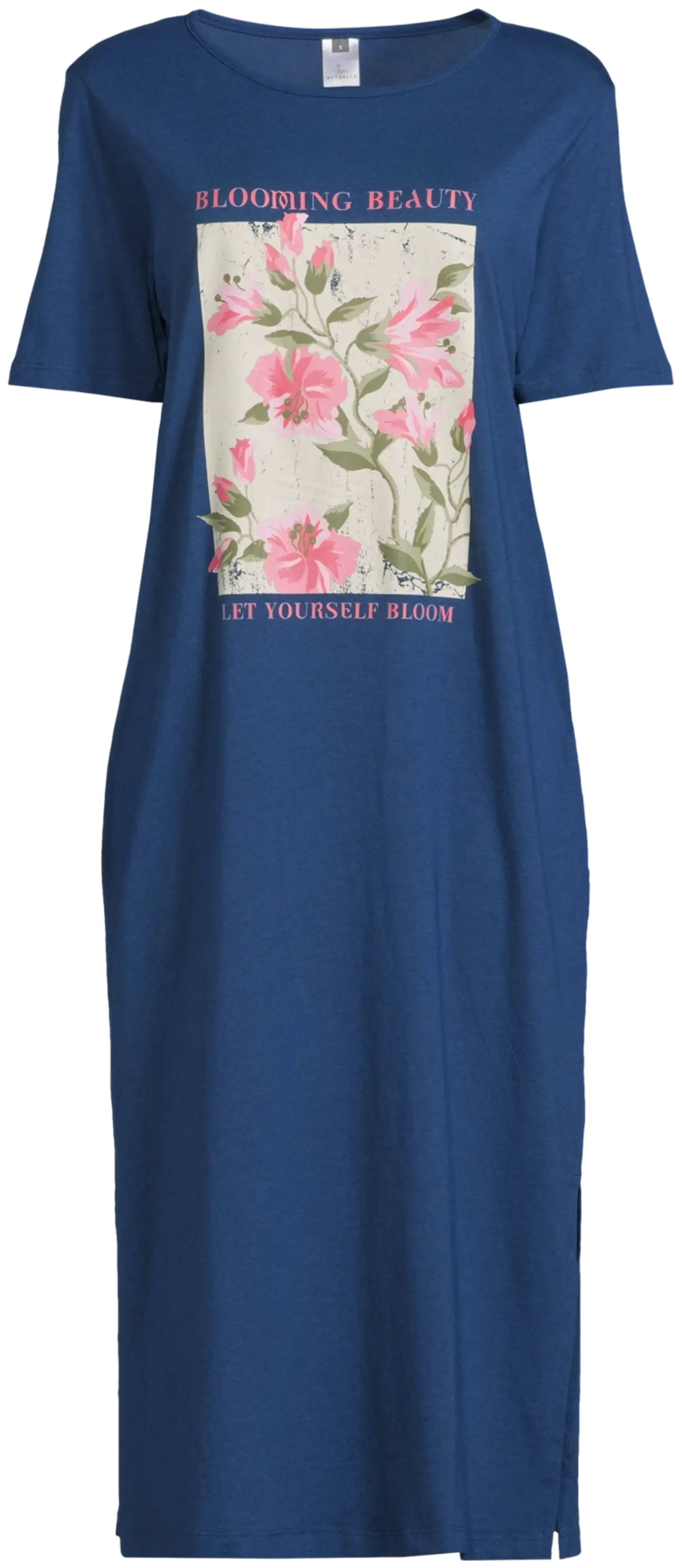 Actuelle naisten yöpaita 212A042628 - Navy Peony - 2