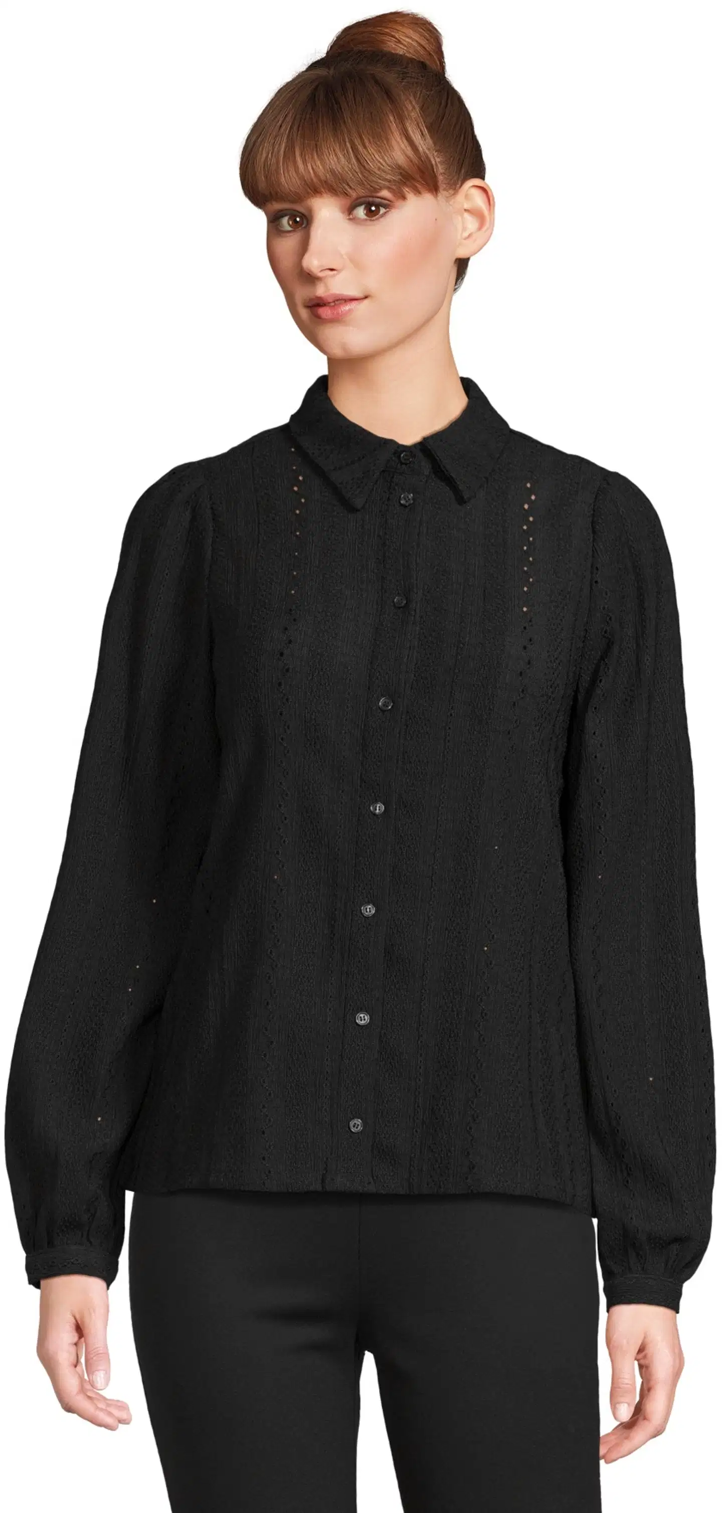 House naisten pitsipusero 228H263306 - black - 1