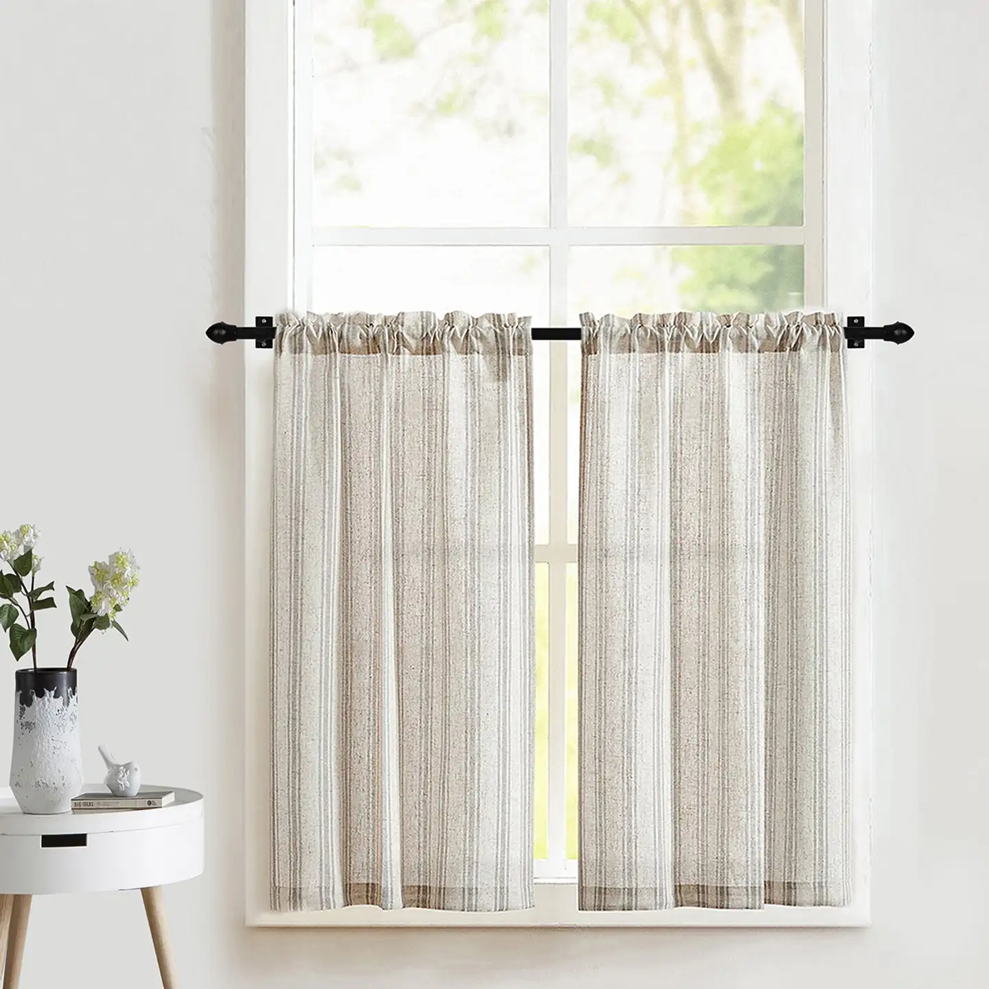 Ihanin verhotanko Cafe musta 75-125cm 11/13mm - 6