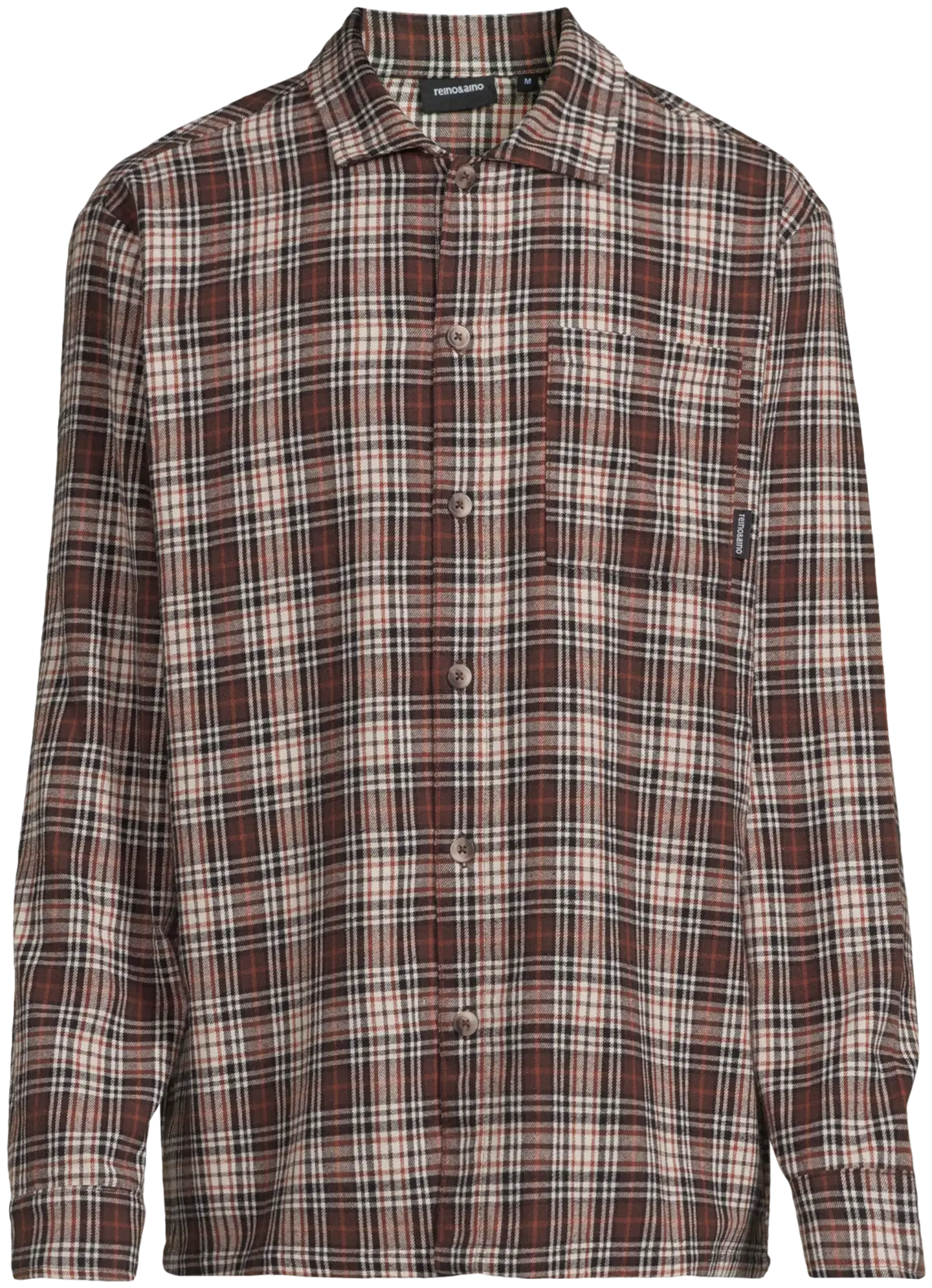 Reino&Aino miesten flanellipyjama - BROWN - 10