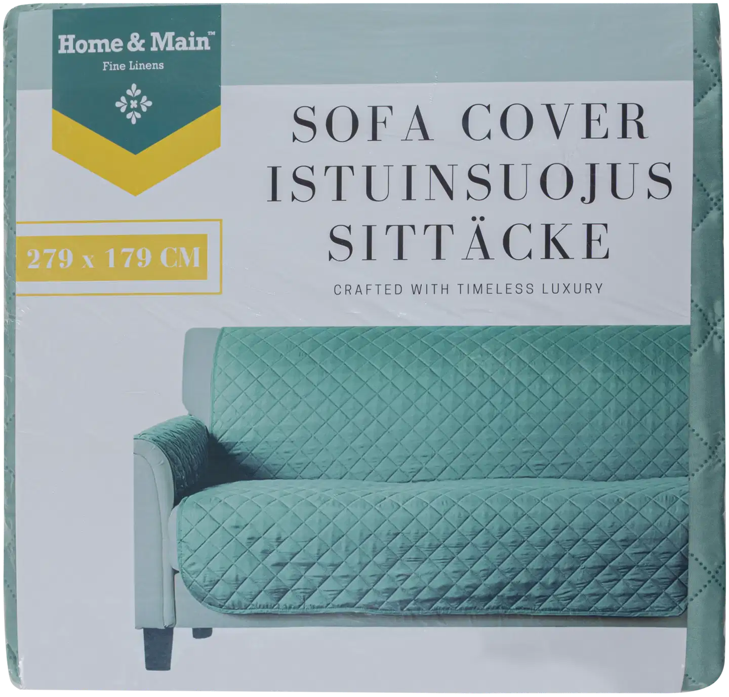 Home & Main sohvansuoja 3 hengen sohvalle 279x179 cm vihreä