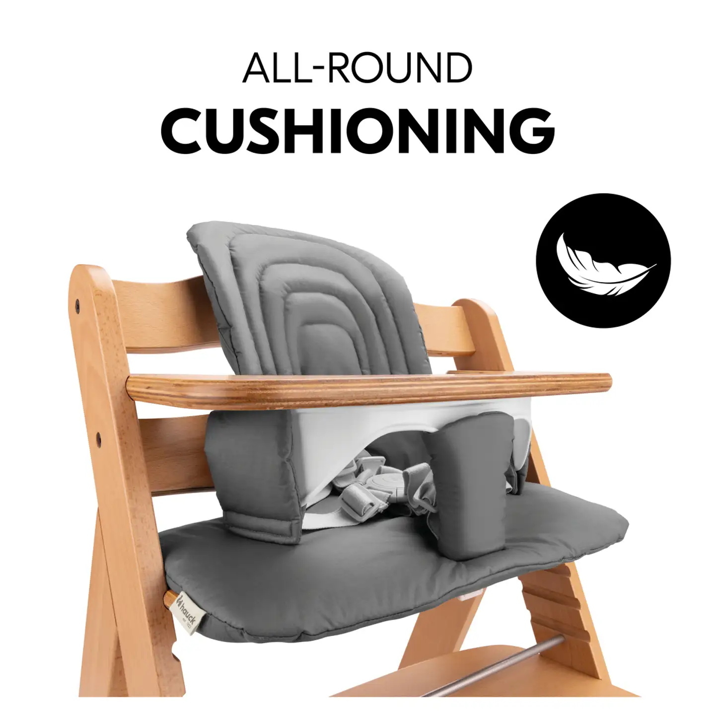 Hauck istuinpehmuste syöttötuoliin Highchair tummanharmaa - 21