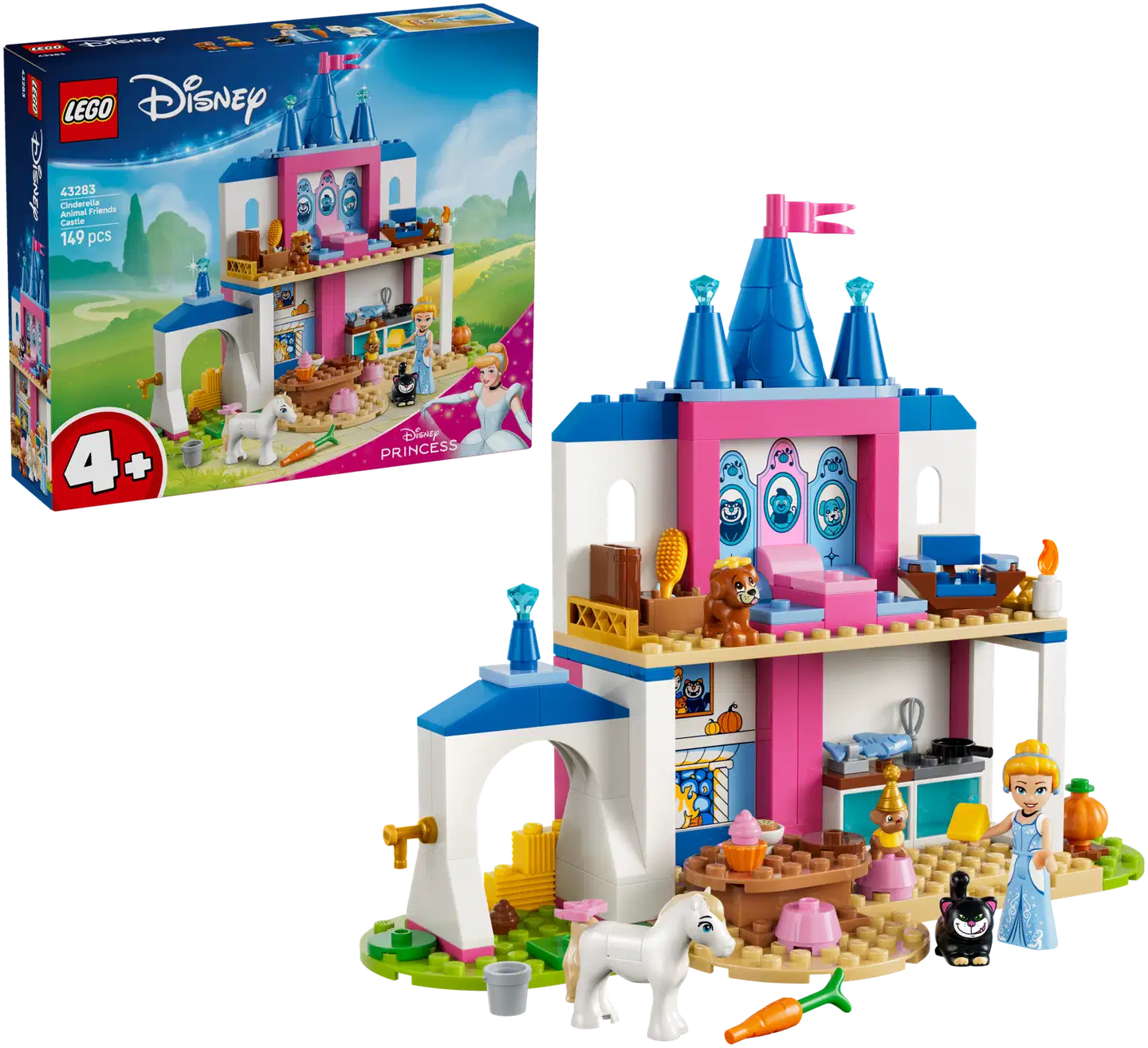 LEGO® Disney Princess 43283 Tuhkimon linna ja eläinystävät - 1
