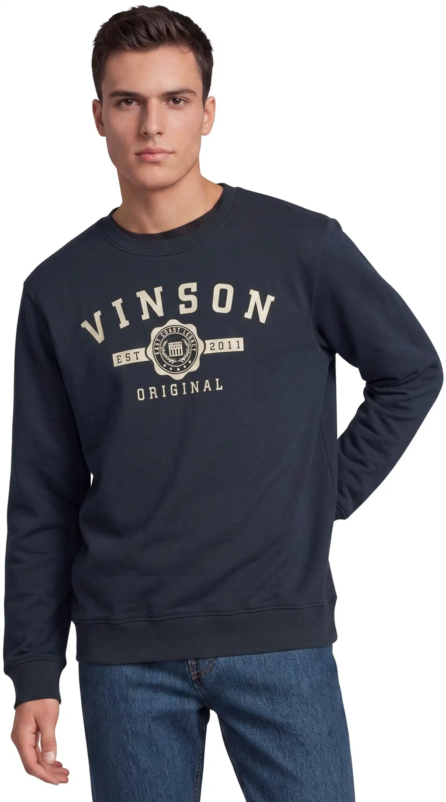 Vinson miesten collegepaita Mirwin - DARK SAPPHIRE - 1
