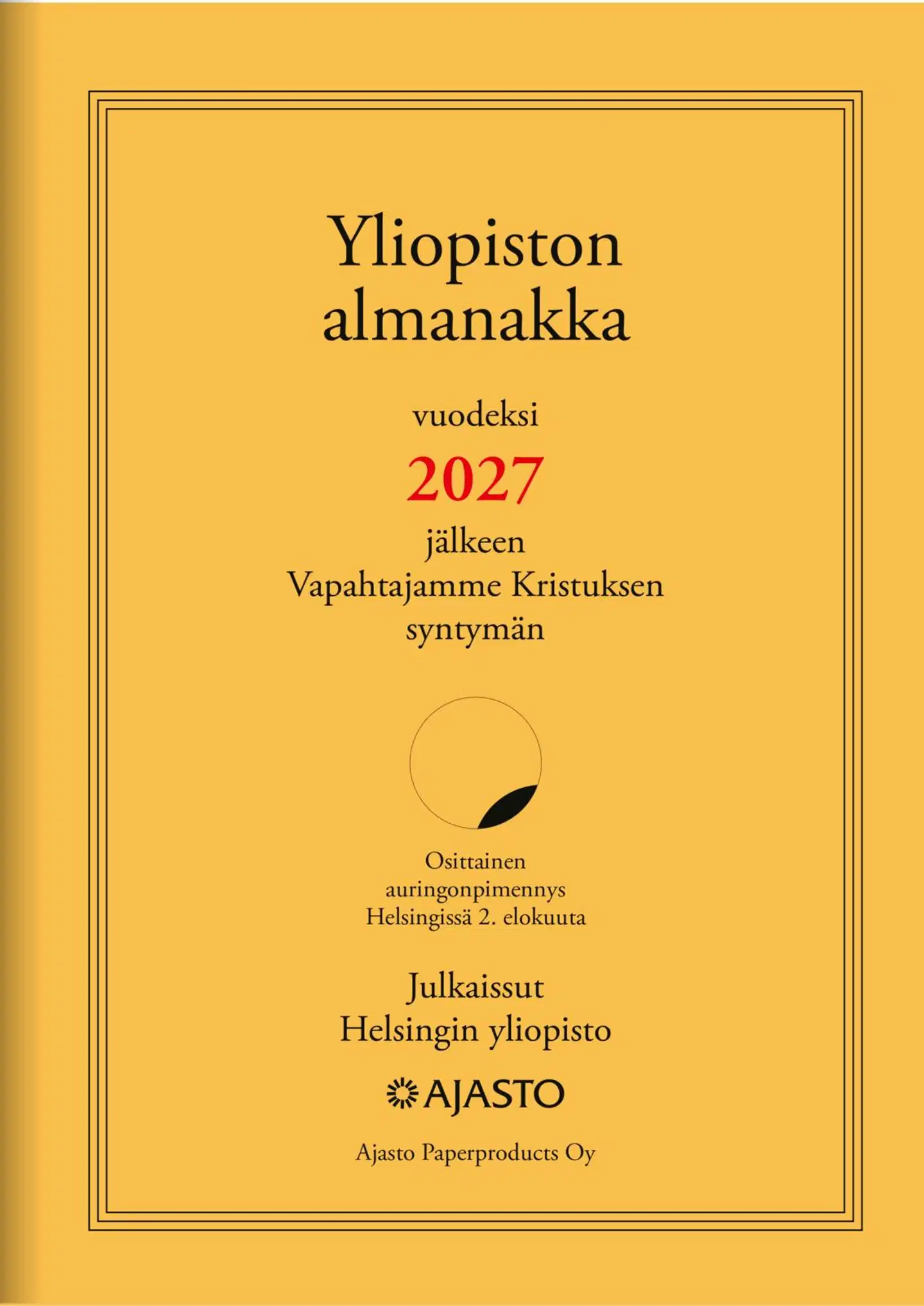 Ajasto pöytäkalenteri Yliopiston almanakka A4 - 1
