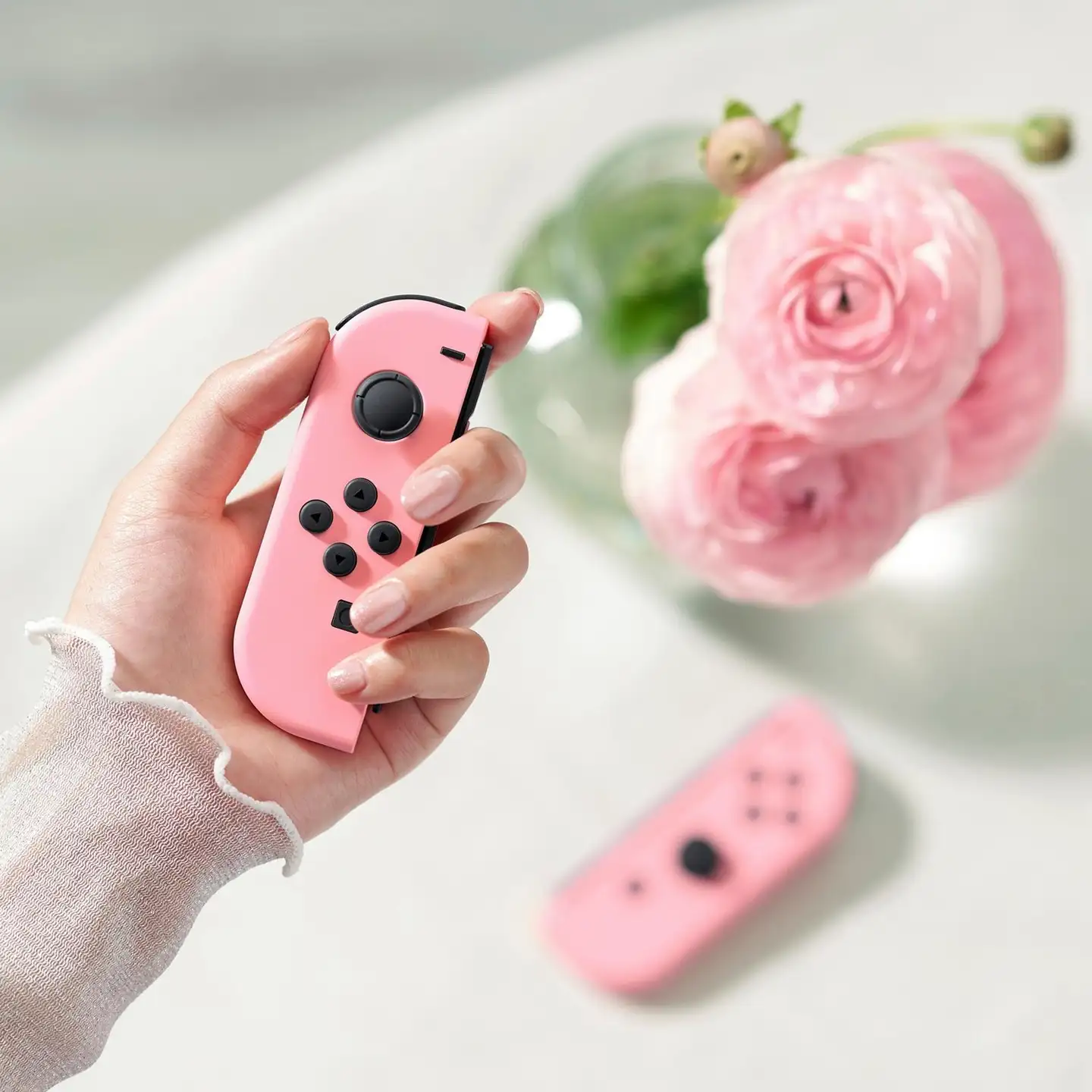 Nintendo Switch Joy-Con-ohjainpari Pastel Pink - 6