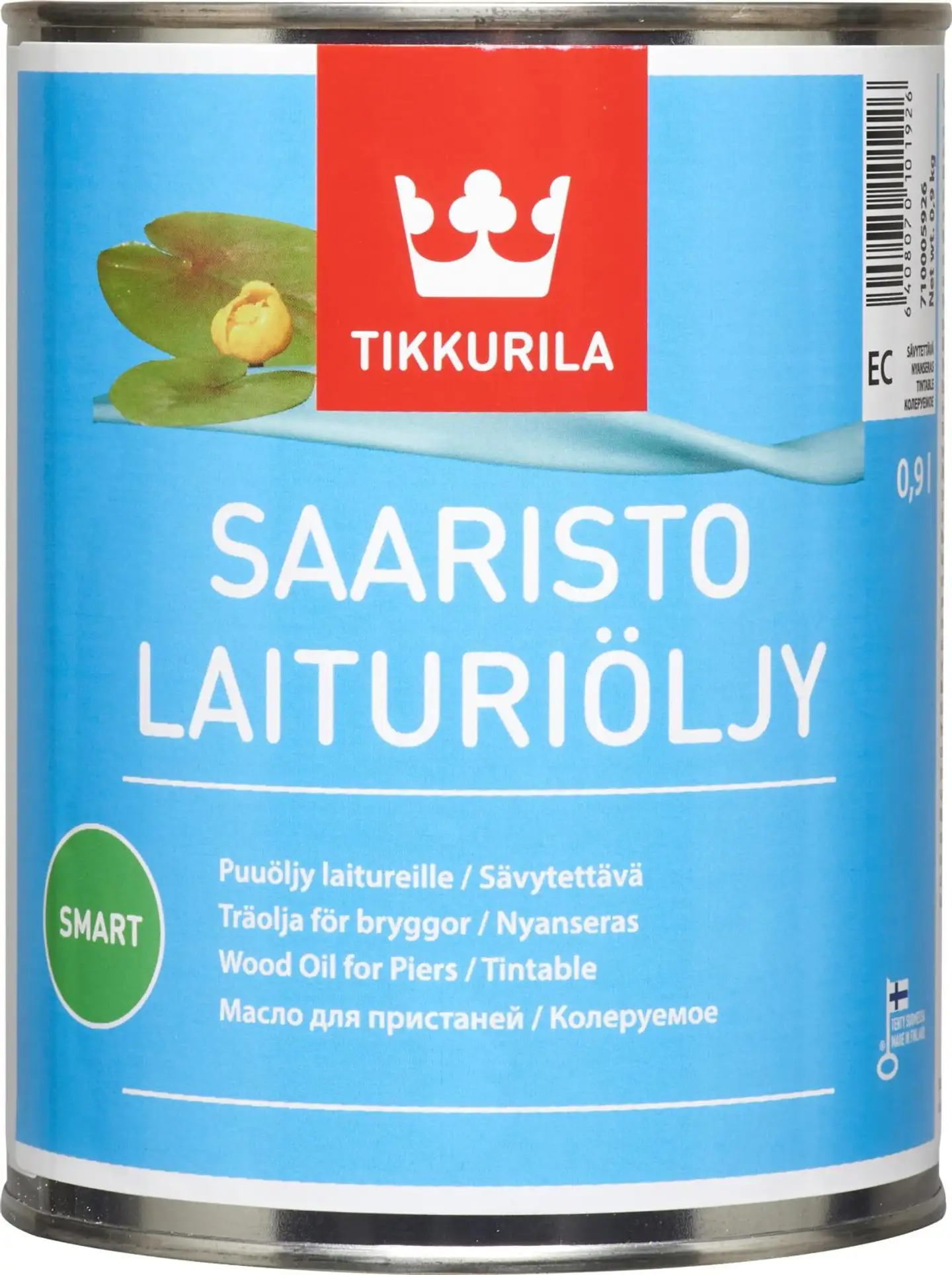 Tikkurila laituriöljy Saaristo 0,9 l EC sävytettävä