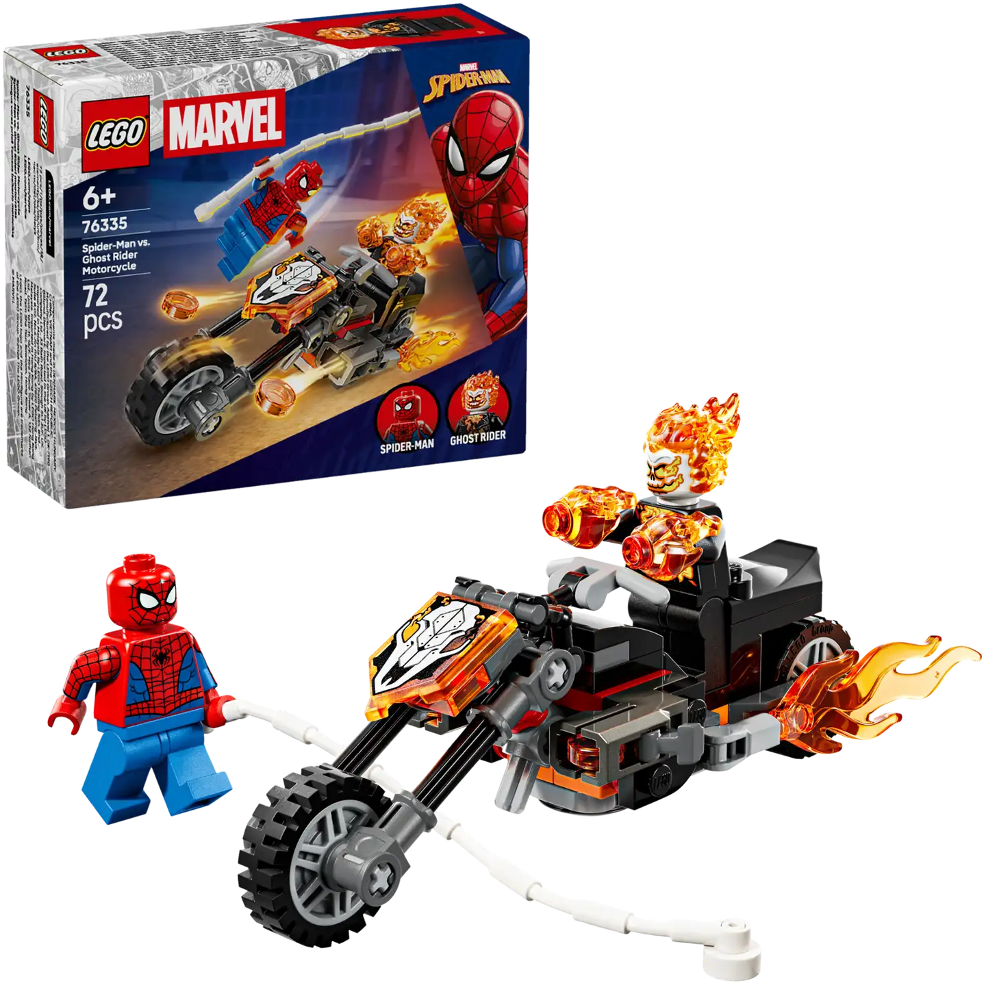 LEGO® Super Heroes Marvel 76335 Spider-Man vastaan Aaveajajan moottoripyörä - 1