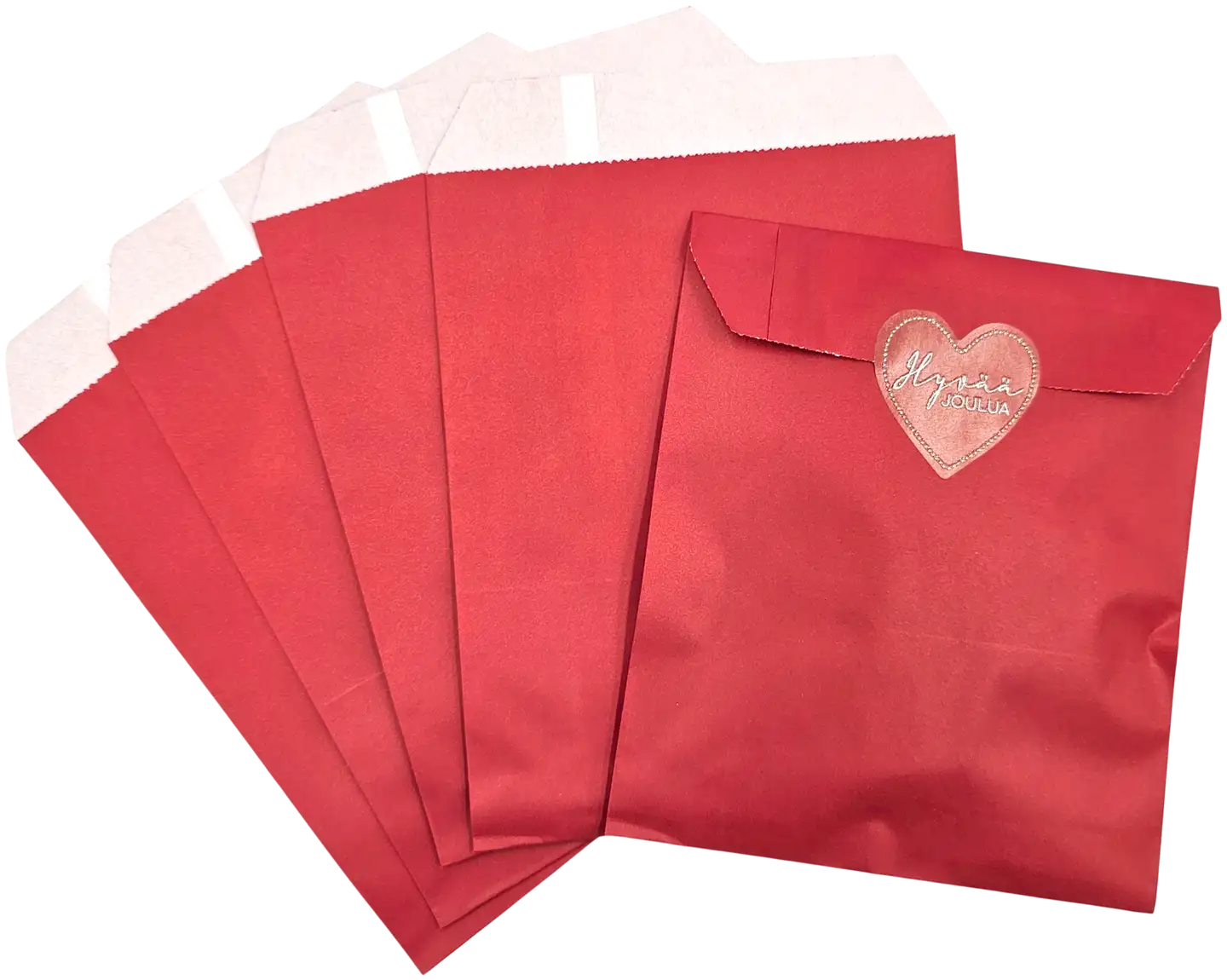 J.K. Primeco paperipussi 18 x 13cm punainen 20kpl - 2